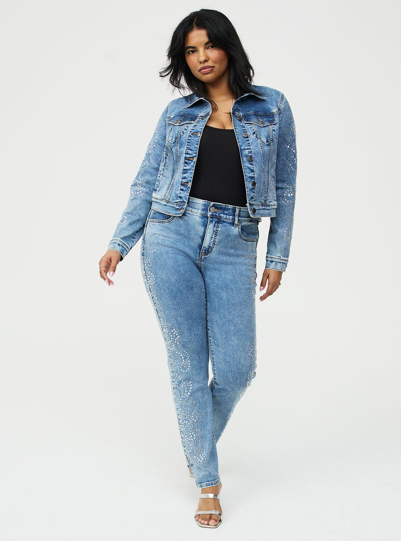 Denim Rhinestone Jacket, STAR SPANGLED, alternate