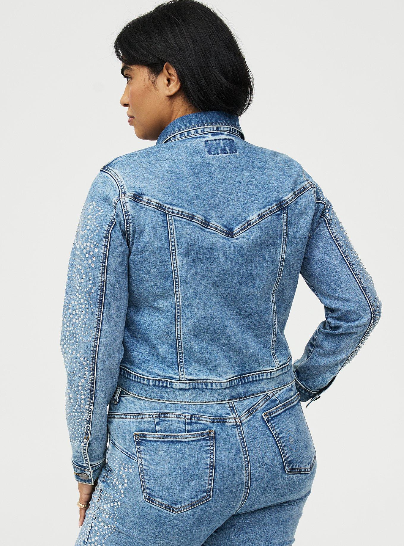 Denim Rhinestone Jacket, STAR SPANGLED, alternate