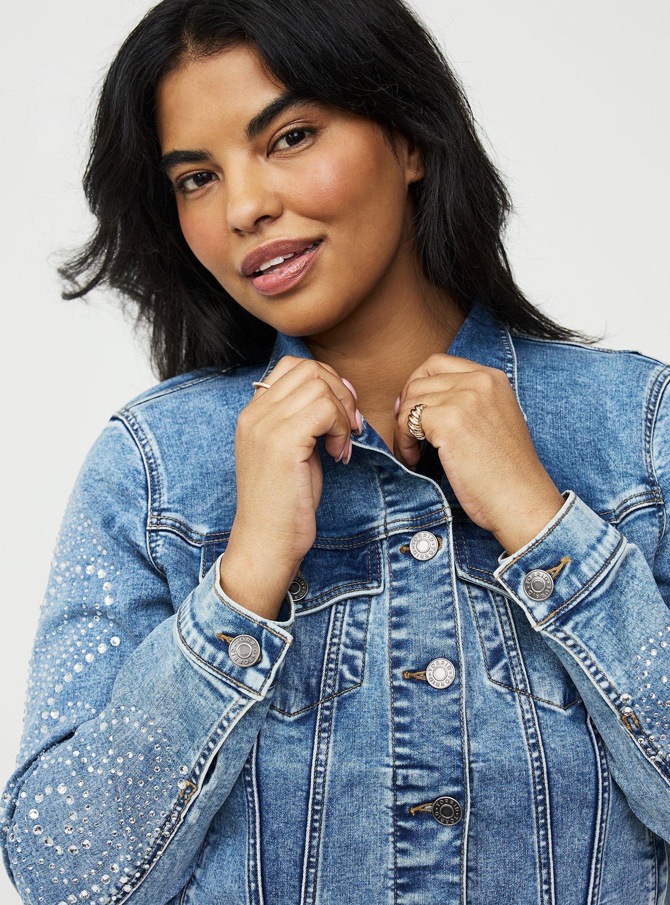 Denim Rhinestone Jacket, STAR SPANGLED, alternate