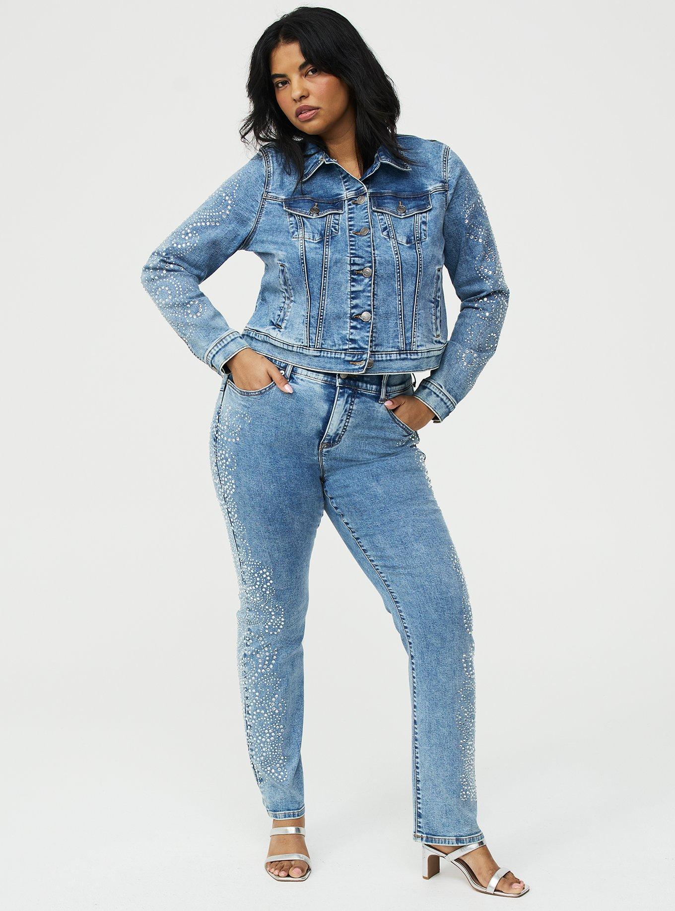 Denim Rhinestone Jacket, STAR SPANGLED, alternate