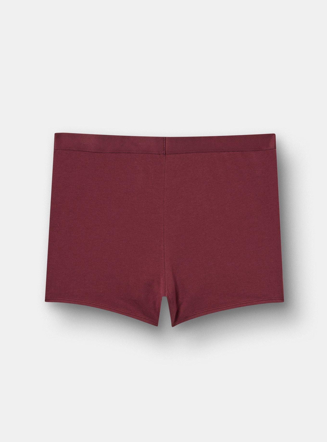 Plus Size Cotton High-Rise Shortie Panty, FIG, alternate