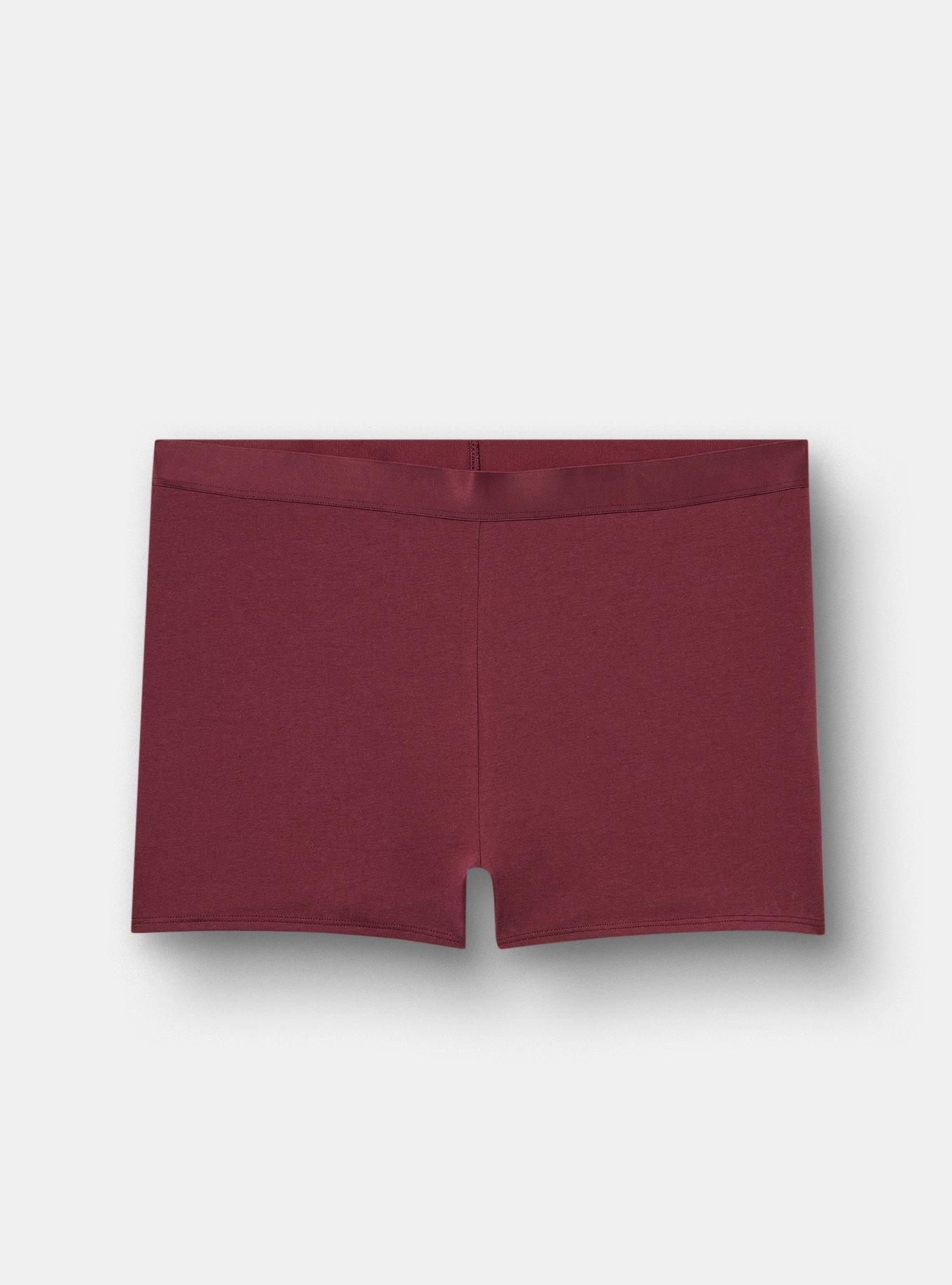 Plus Size Cotton High-Rise Shortie Panty, FIG, hi-res