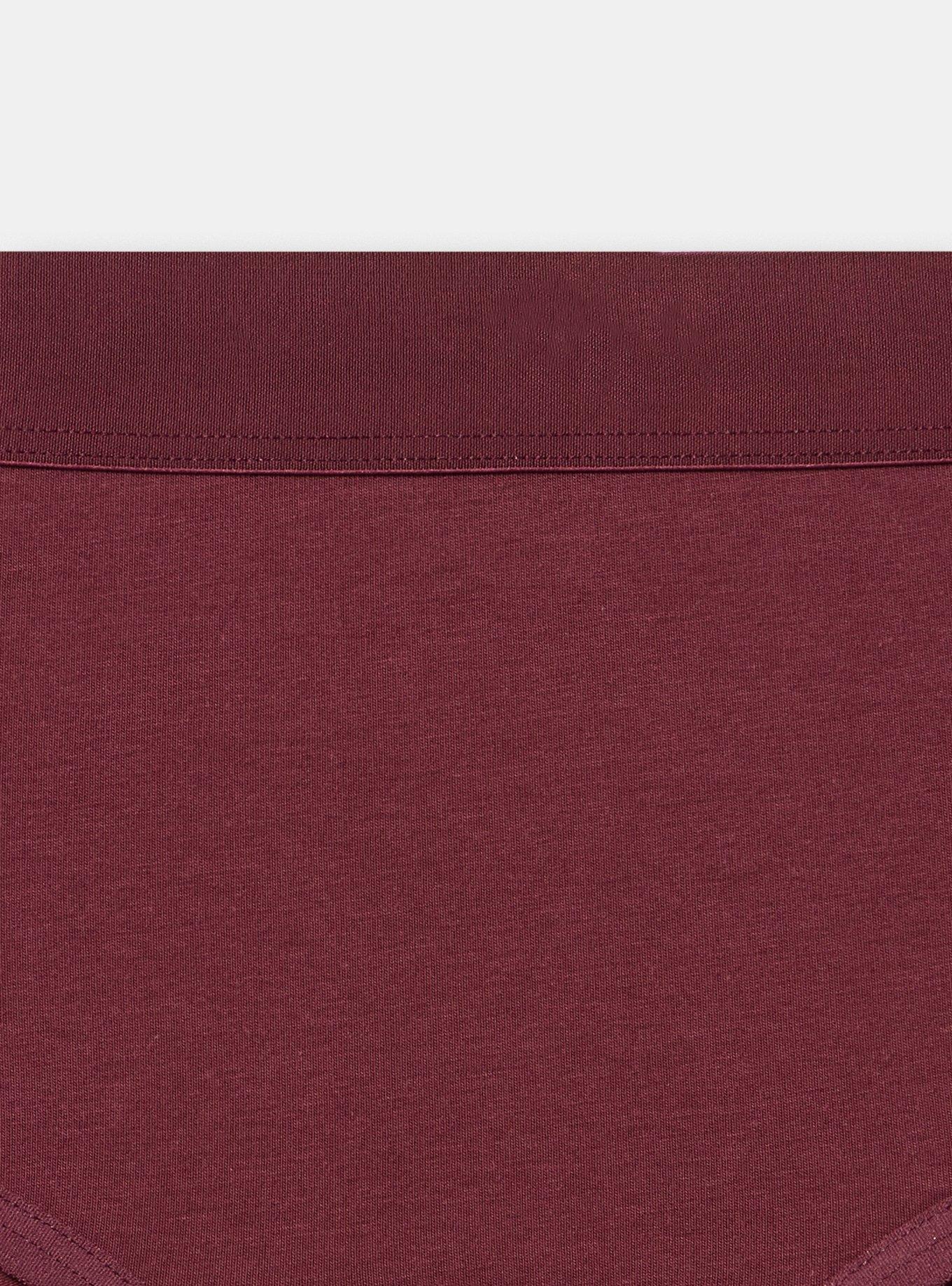 Plus Size Cotton Mid-Rise Hipster Panty, FIG, alternate