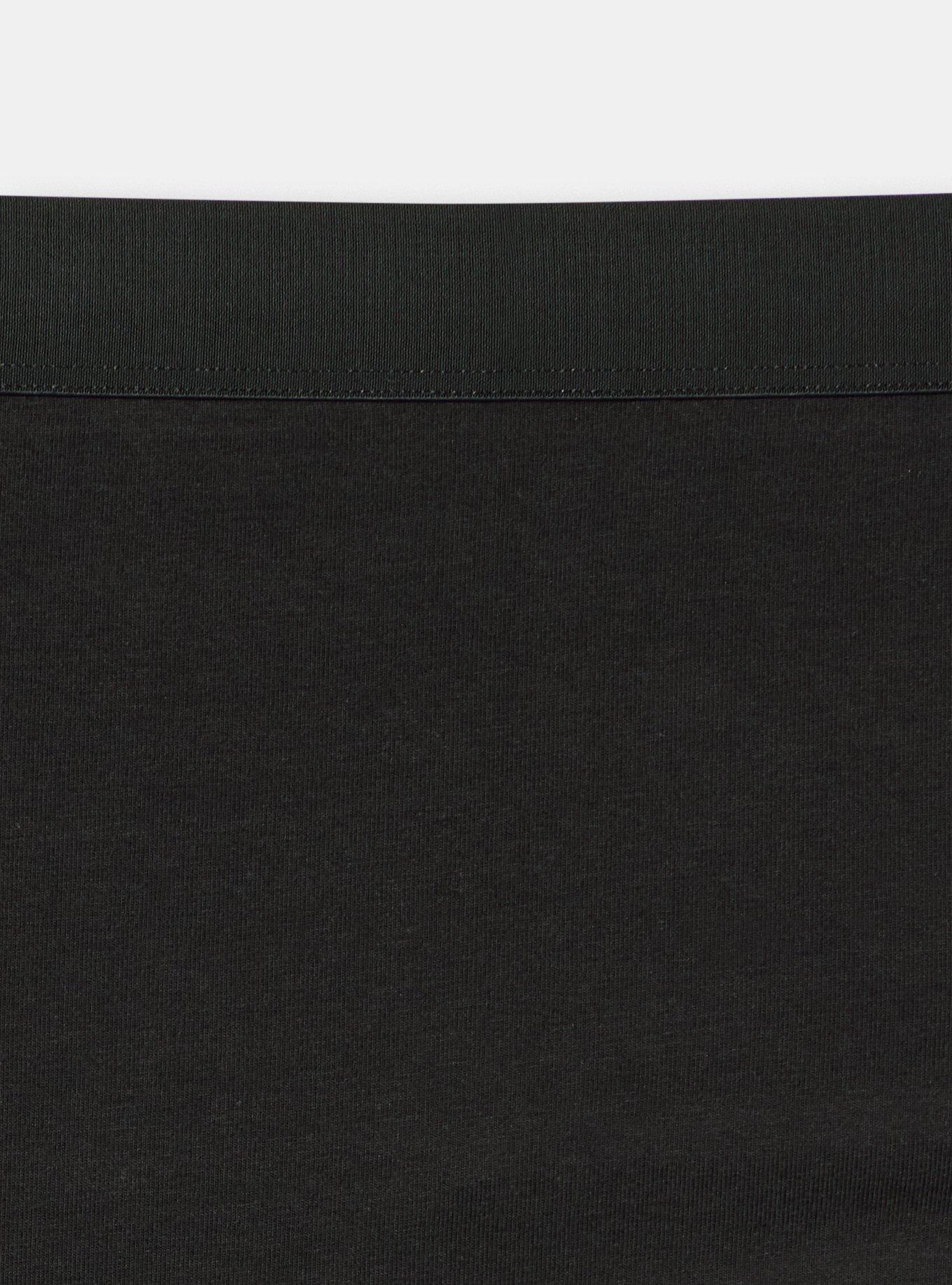 Cotton Mid-Rise Hipster Panty, RICH BLACK, alternate