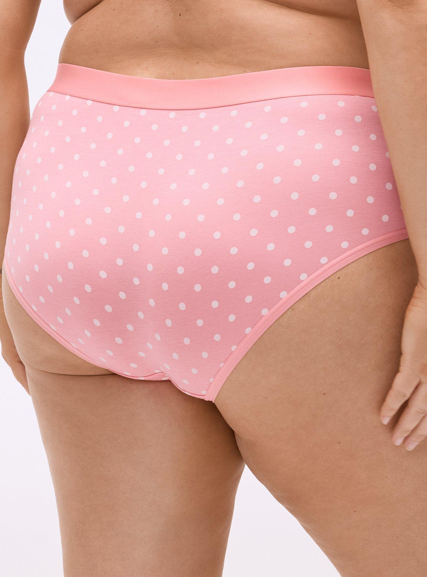 Cotton Mid-Rise Hipster Panty, COMMIT DOT PINK, alternate