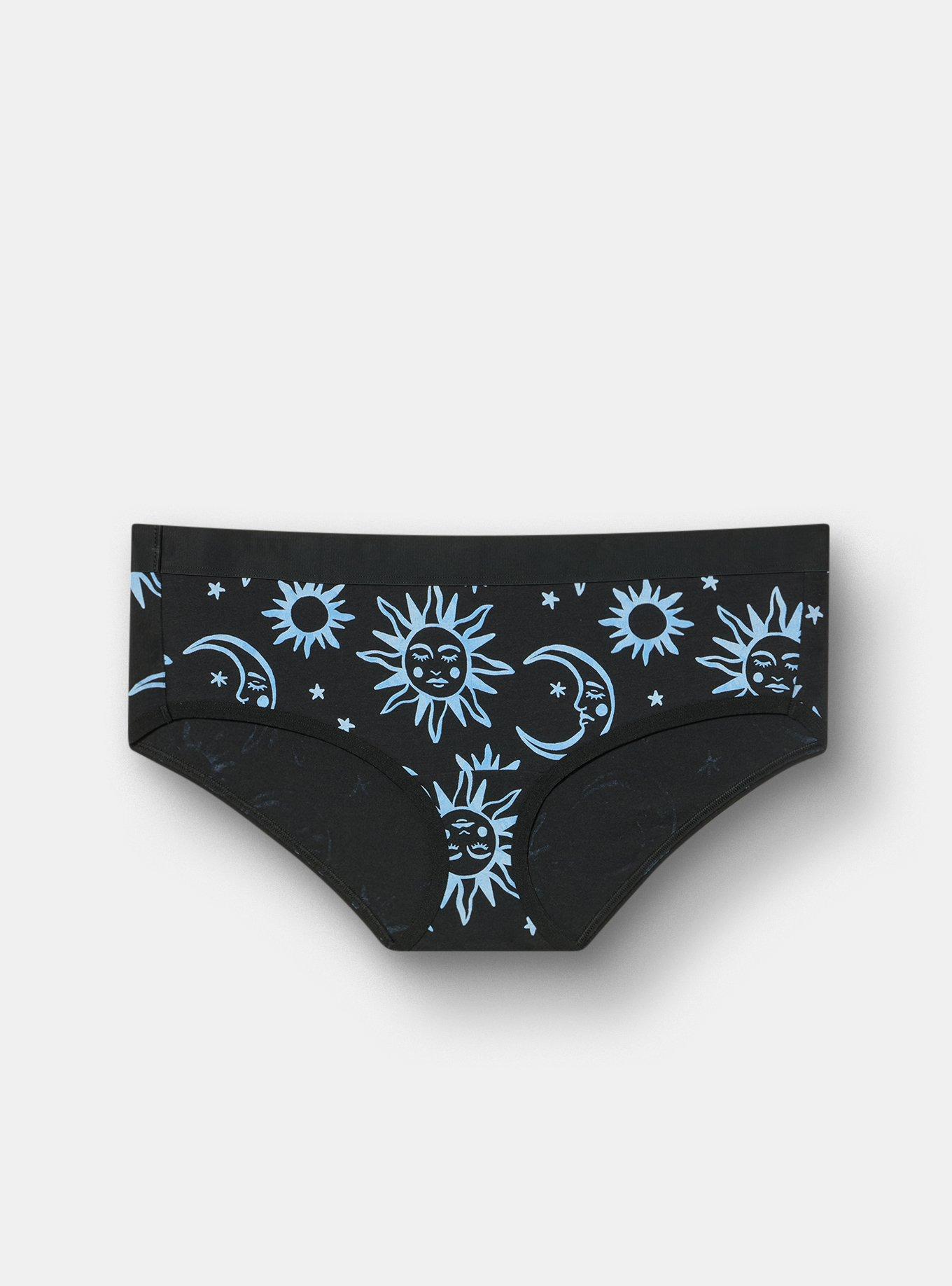 Cotton Mid-Rise Hipster Panty, WASHED CELESTIAL BLACK, hi-res