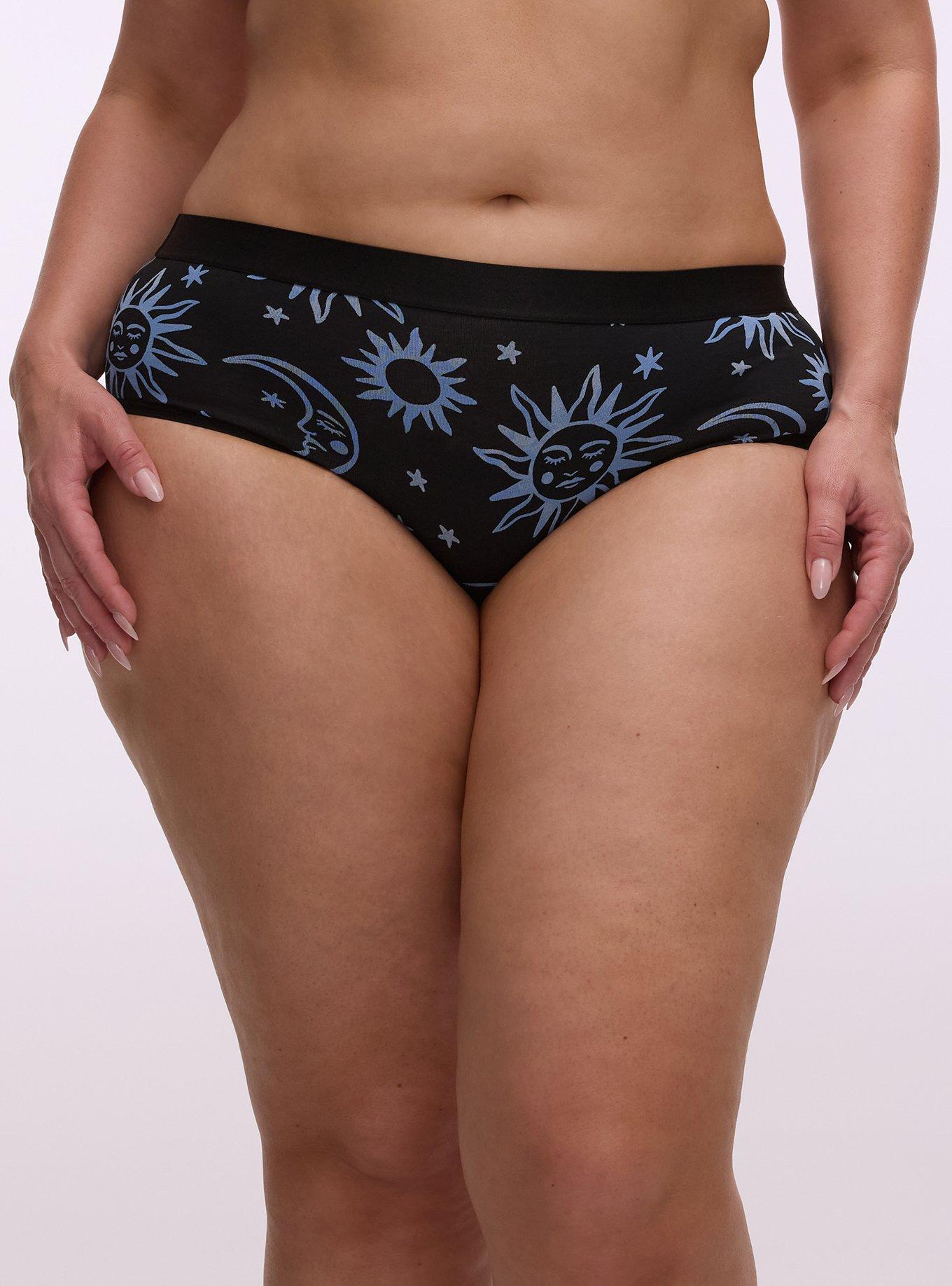 Cotton Mid-Rise Hipster Panty, WASHED CELESTIAL BLACK, hi-res