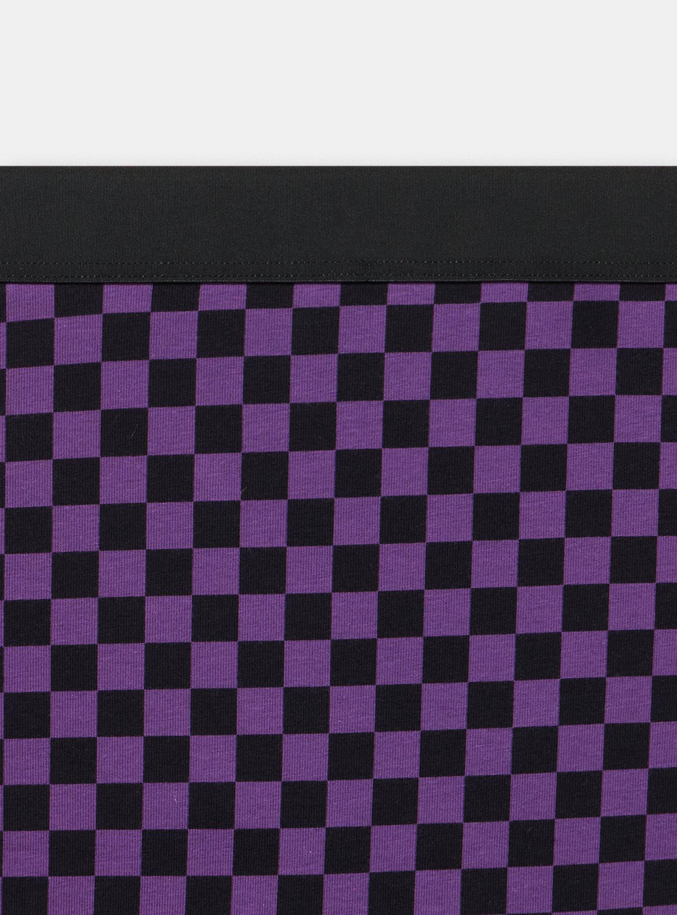 Cotton Mid-Rise Hipster Panty, SUNNY CHECK PURPLE MAGIC, alternate