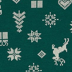Cotton Mid-Rise Hipster Panty, FAIRISLE ICONS GREEN, swatch