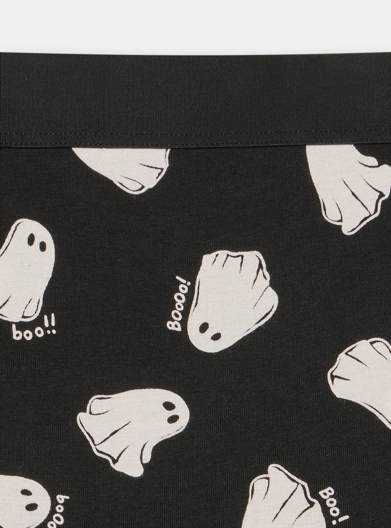 Cotton Mid-Rise Thong Panty, GHOST SKETCH BLACK, alternate