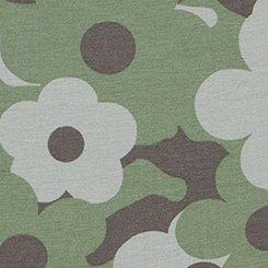 Plus Size Cotton Mid-Rise Thong Panty, DAISY CAMO OLIVE, swatch