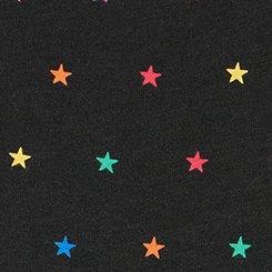 Cotton Mid-Rise Cheeky Panty, BRANDY STARS BLACK, swatch