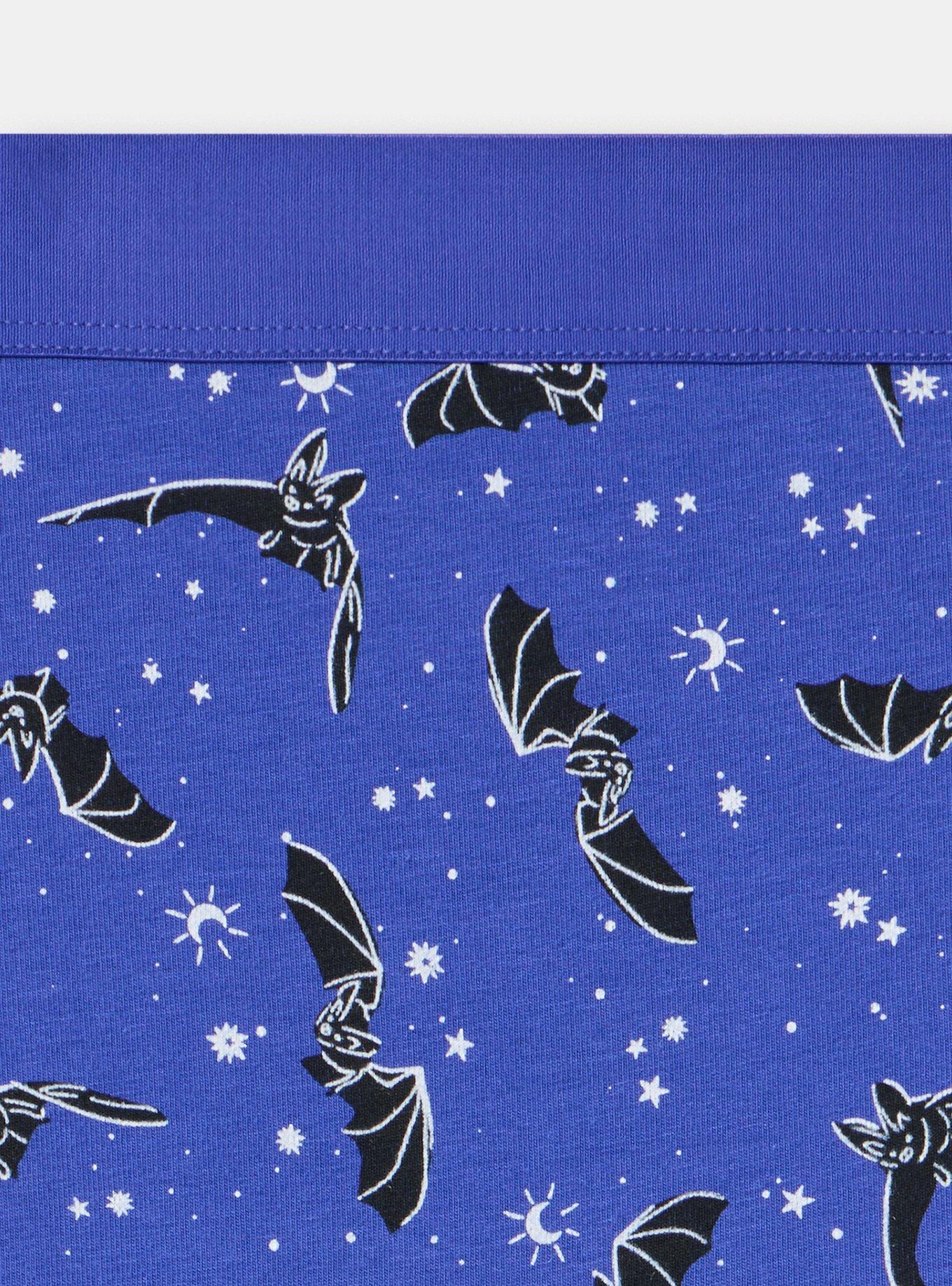 Cotton Mid-Rise Cheeky Panty, SPACE BATS BLUE, alternate