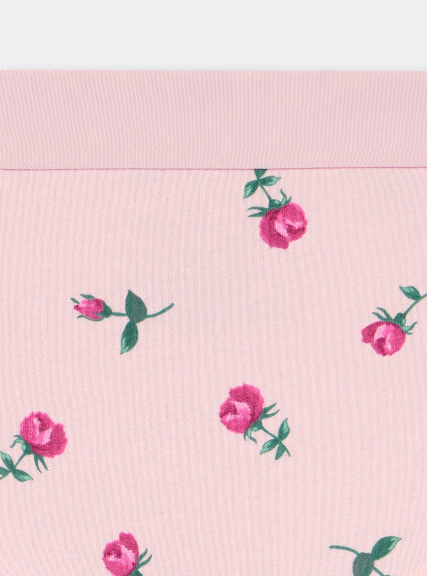 Cotton Mid-Rise Cheeky Panty, KENT ROSE FLORAL PINK, alternate