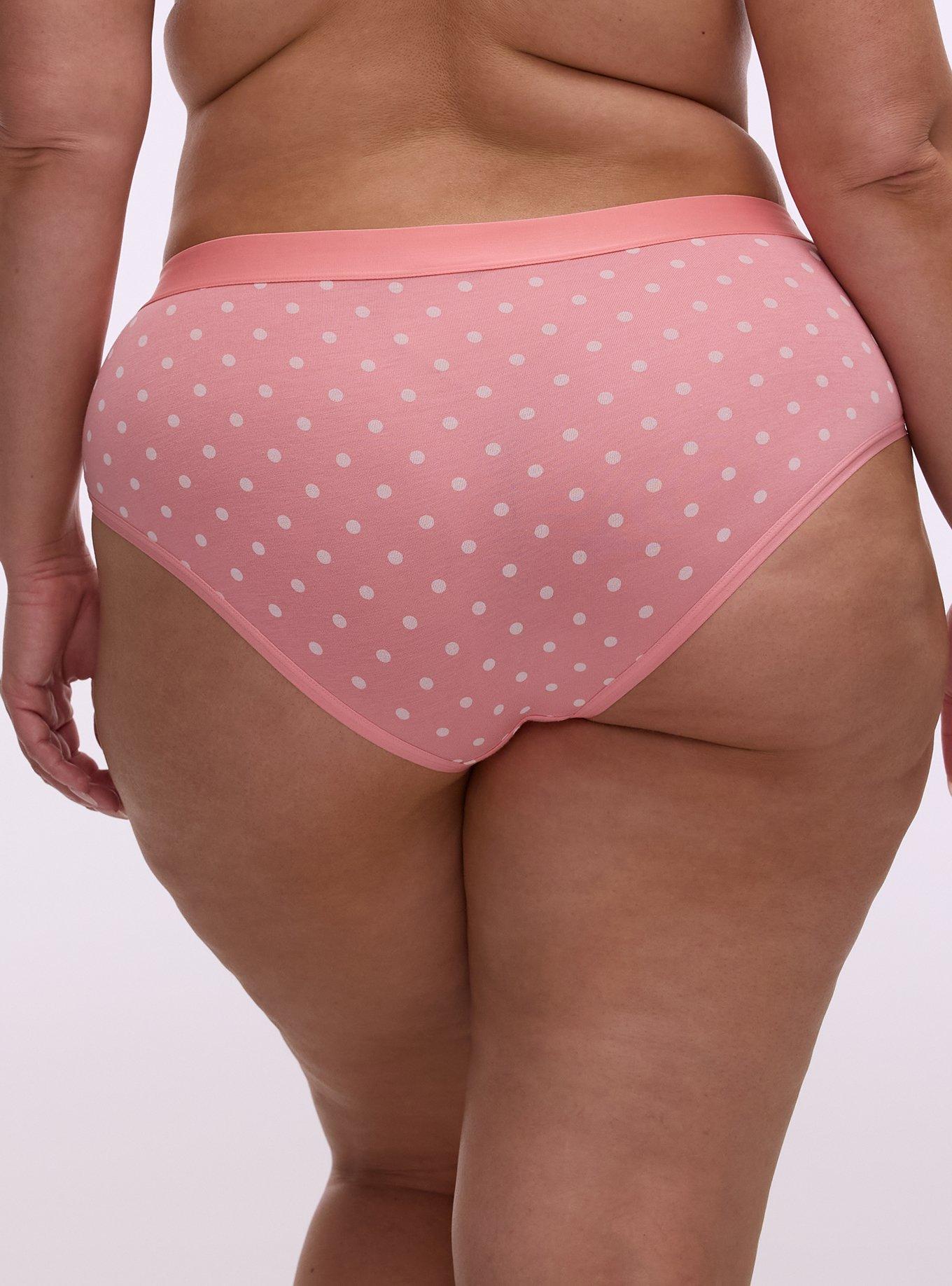 Cotton Mid-Rise Cheeky Panty, COMMIT DOT PINK, alternate