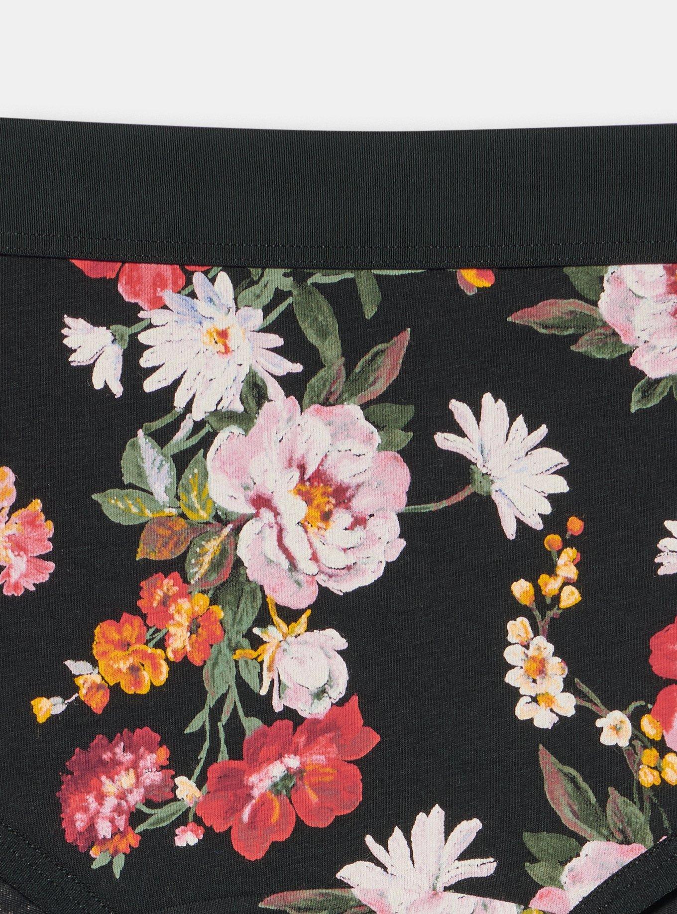 Cotton Mid-Rise Cheeky Panty, CLASSICAL FLORAL MULTI, alternate