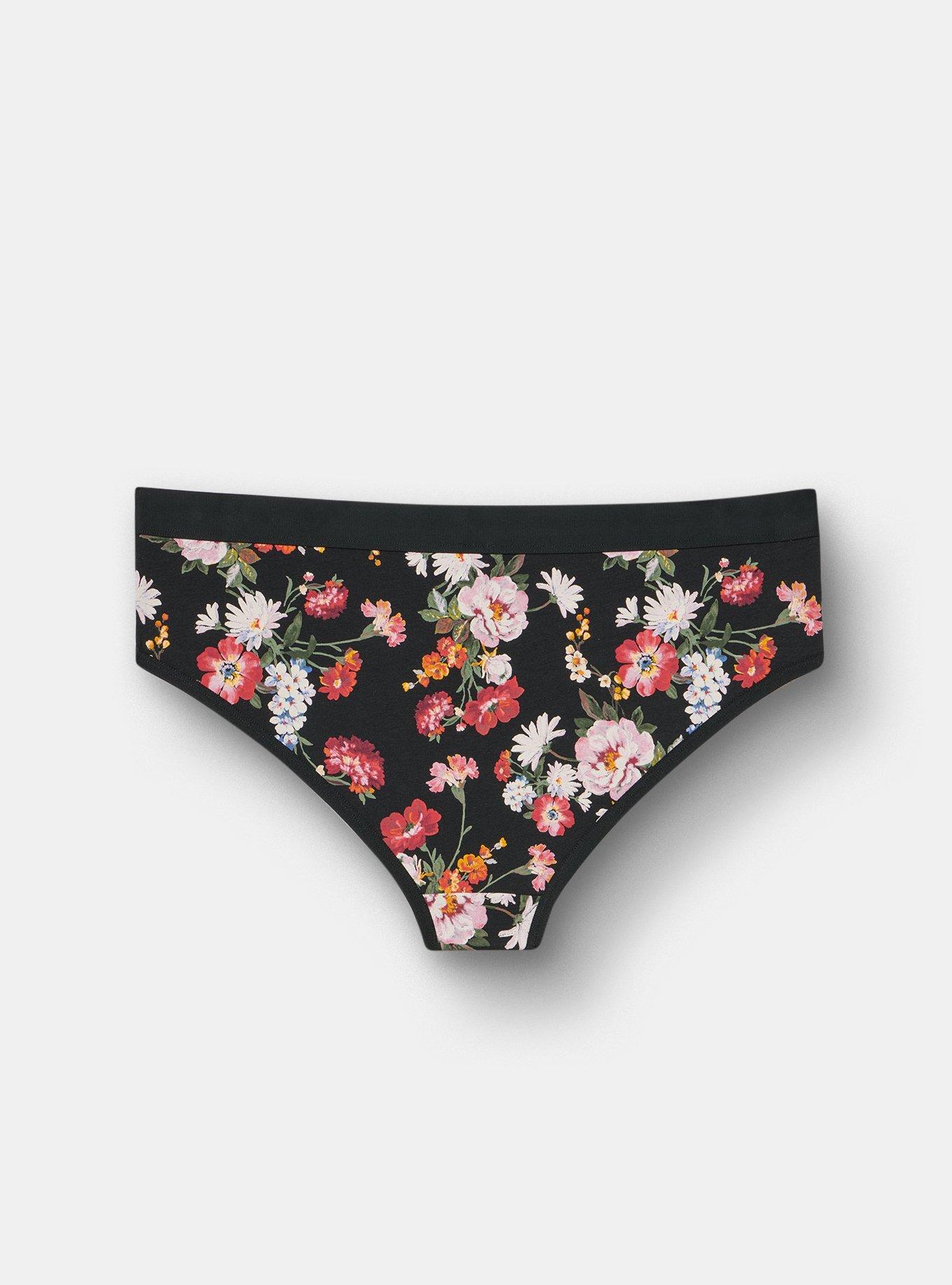 Cotton Mid-Rise Cheeky Panty, CLASSICAL FLORAL MULTI, alternate