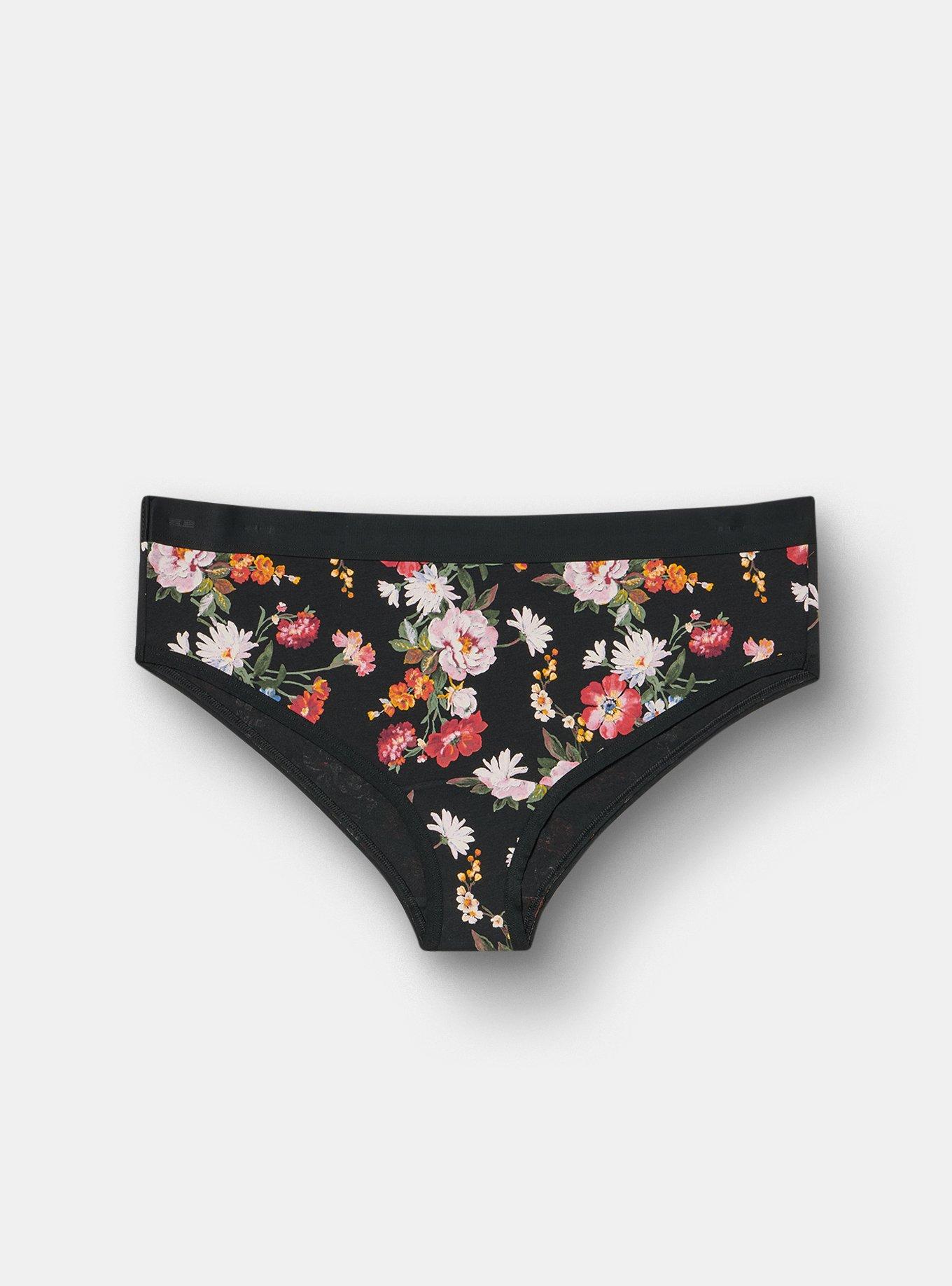 Cotton Mid-Rise Cheeky Panty, CLASSICAL FLORAL MULTI, hi-res