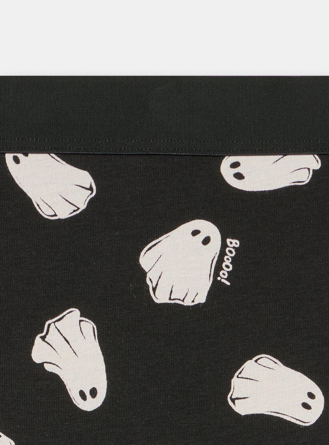 Cotton Mid-Rise Cheeky Panty, GHOST SKETCH BLACK, alternate