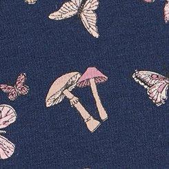 Plus Size Cotton Mid-Rise Cheeky Panty, MARIPOSA TOSS NAVY, swatch