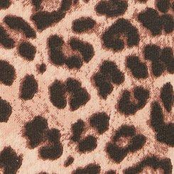 Cotton Mid-Rise Lace Trim Thong Panty, FIFTIES LEOPARD NEUTRAL, swatch