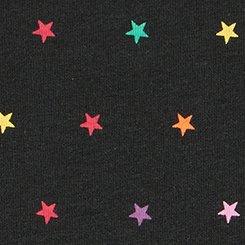 Cotton Mid-Rise Boyshort Panty, BRANDY STARS BLACK, swatch