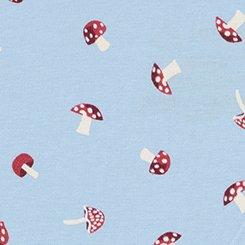 Cotton Mid-Rise Boyshort Panty, MUSHROOM FOREST BLUE, swatch