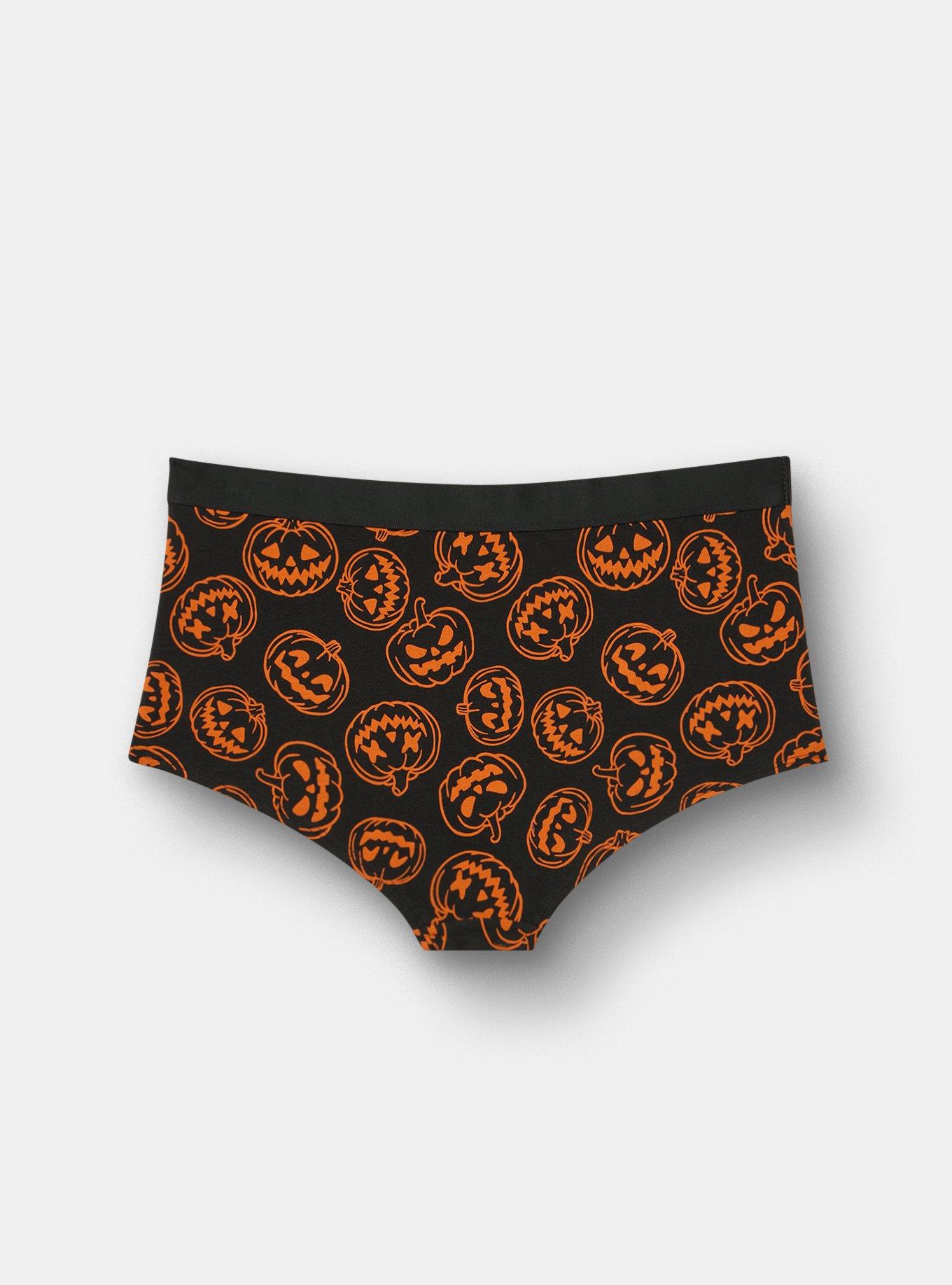Cotton Mid-Rise Boyshort Panty, DARK PUMPKINS ORANGE, alternate