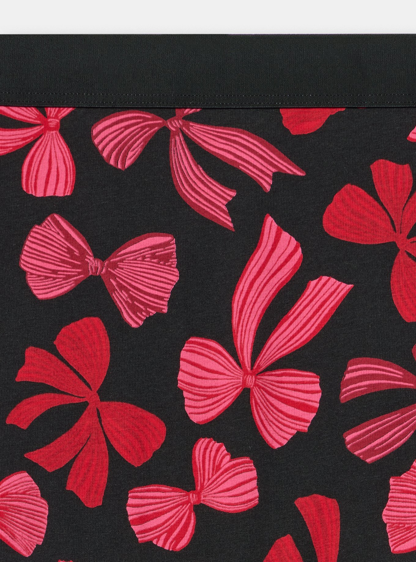 Cotton Mid-Rise Boyshort Panty, HOLIDAY WRAPPING RED, alternate