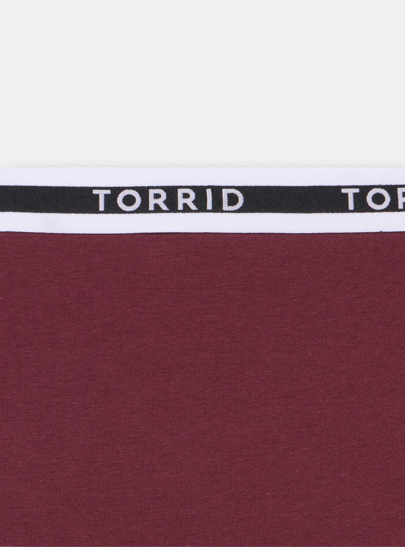 Cotton Mid-Rise Brief Logo Panty, FIG, alternate