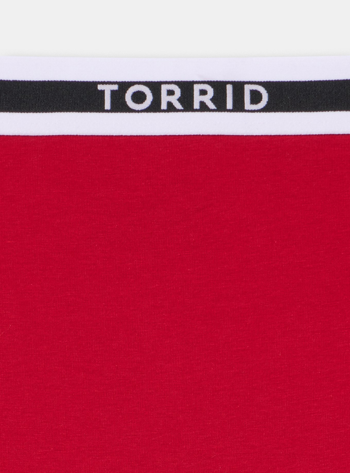 Cotton Mid-Rise Logo Brief Panty, JESTER RED, alternate