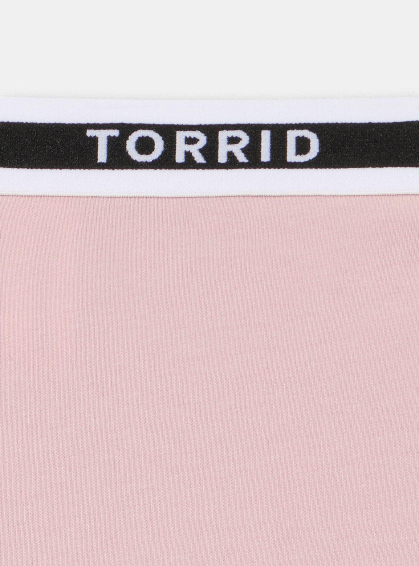 Cotton Mid-Rise Logo Brief Panty, VIOLET ICE, alternate