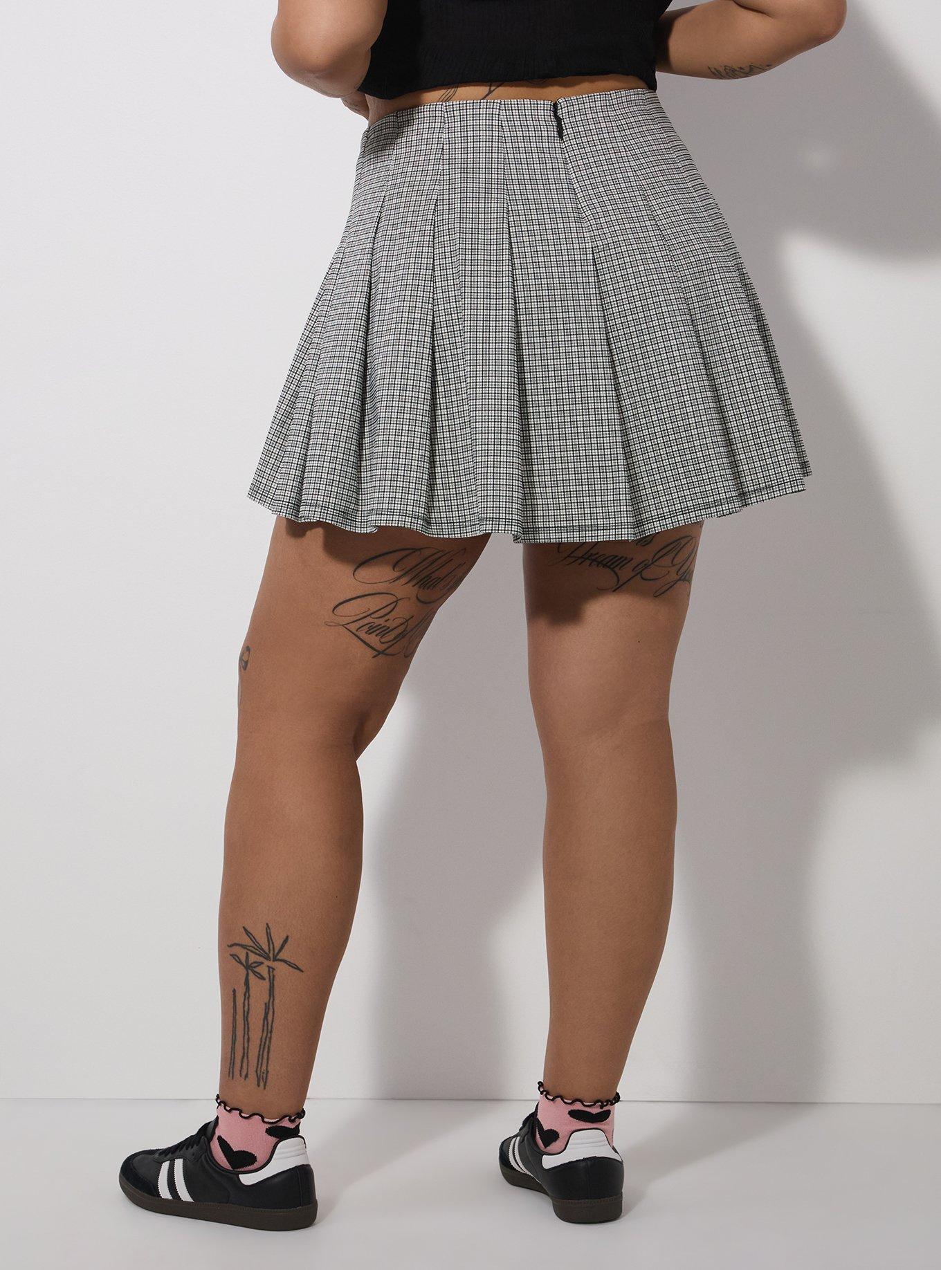 LoveSick Pleated Mini Skort, LOVESICK DELICATE PLAID, alternate