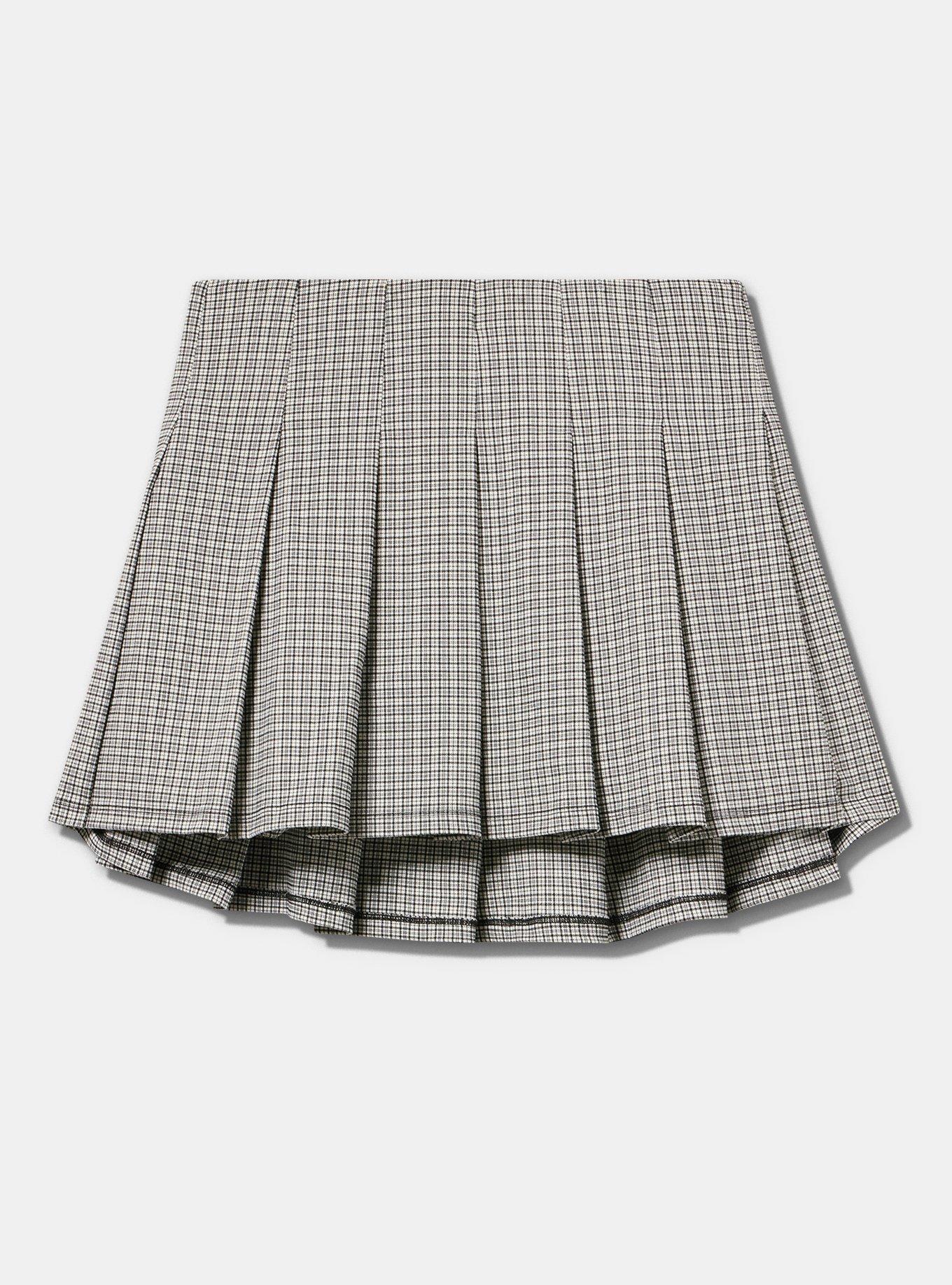 LoveSick Pleated Mini Skort, LOVESICK DELICATE PLAID, flat
