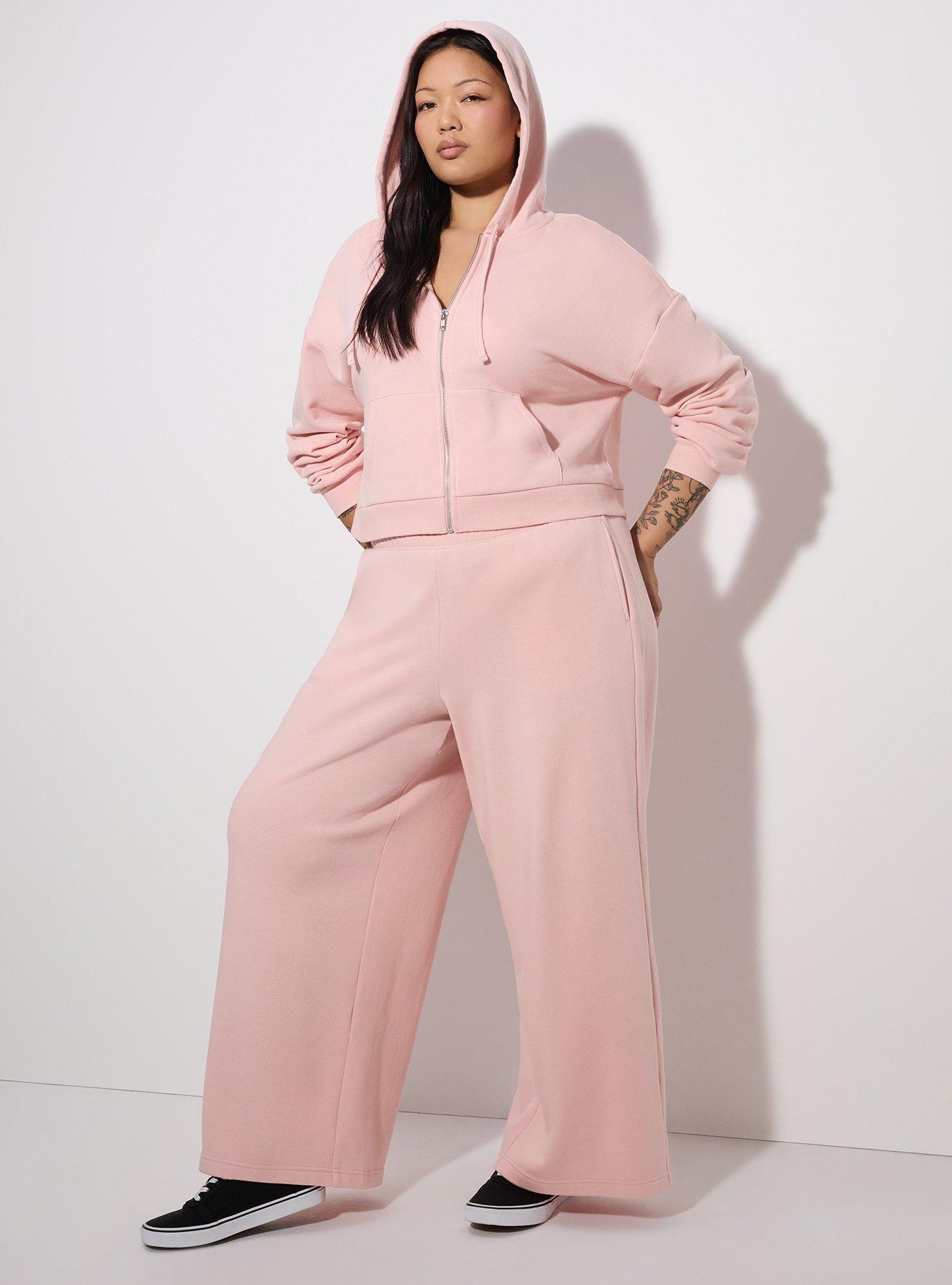 LoveSick Cropped Zip Up Hoodie, SILVER PINK, alternate