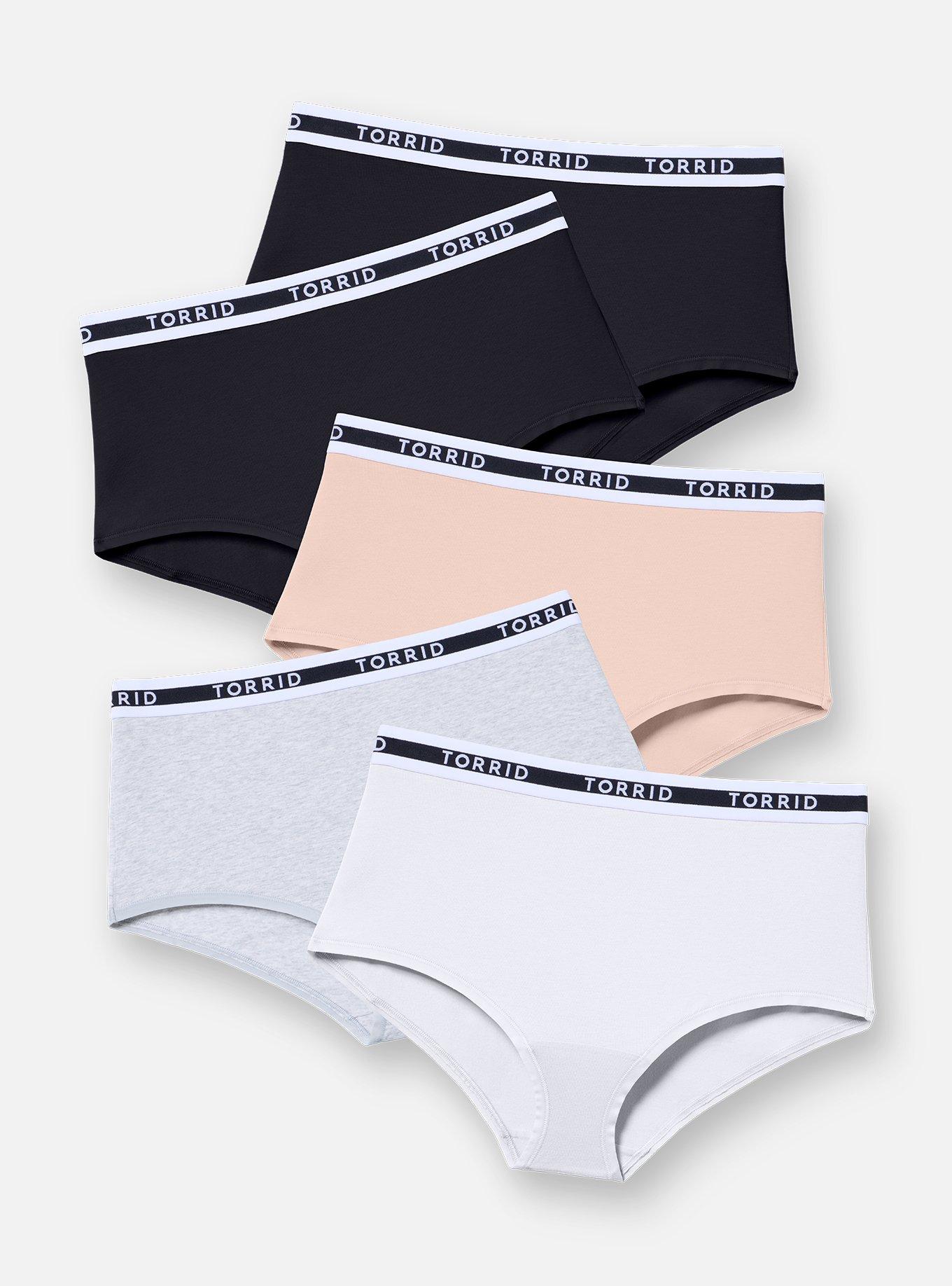 5-Pack Cotton Logo Brief Panty, MULTI, hi-res
