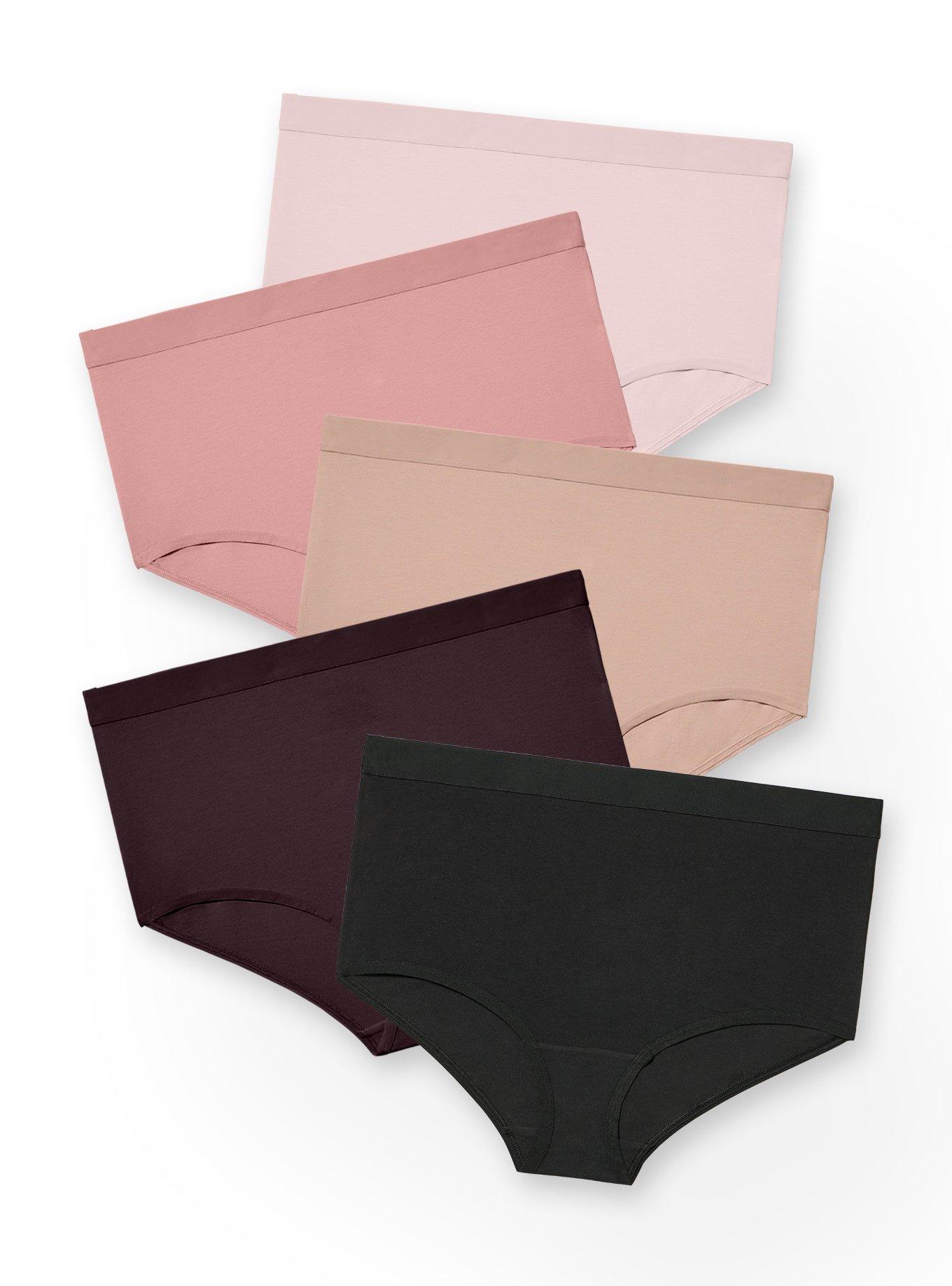 5-Pack Cotton Mid-Rise Brief Panty, MULTI, hi-res
