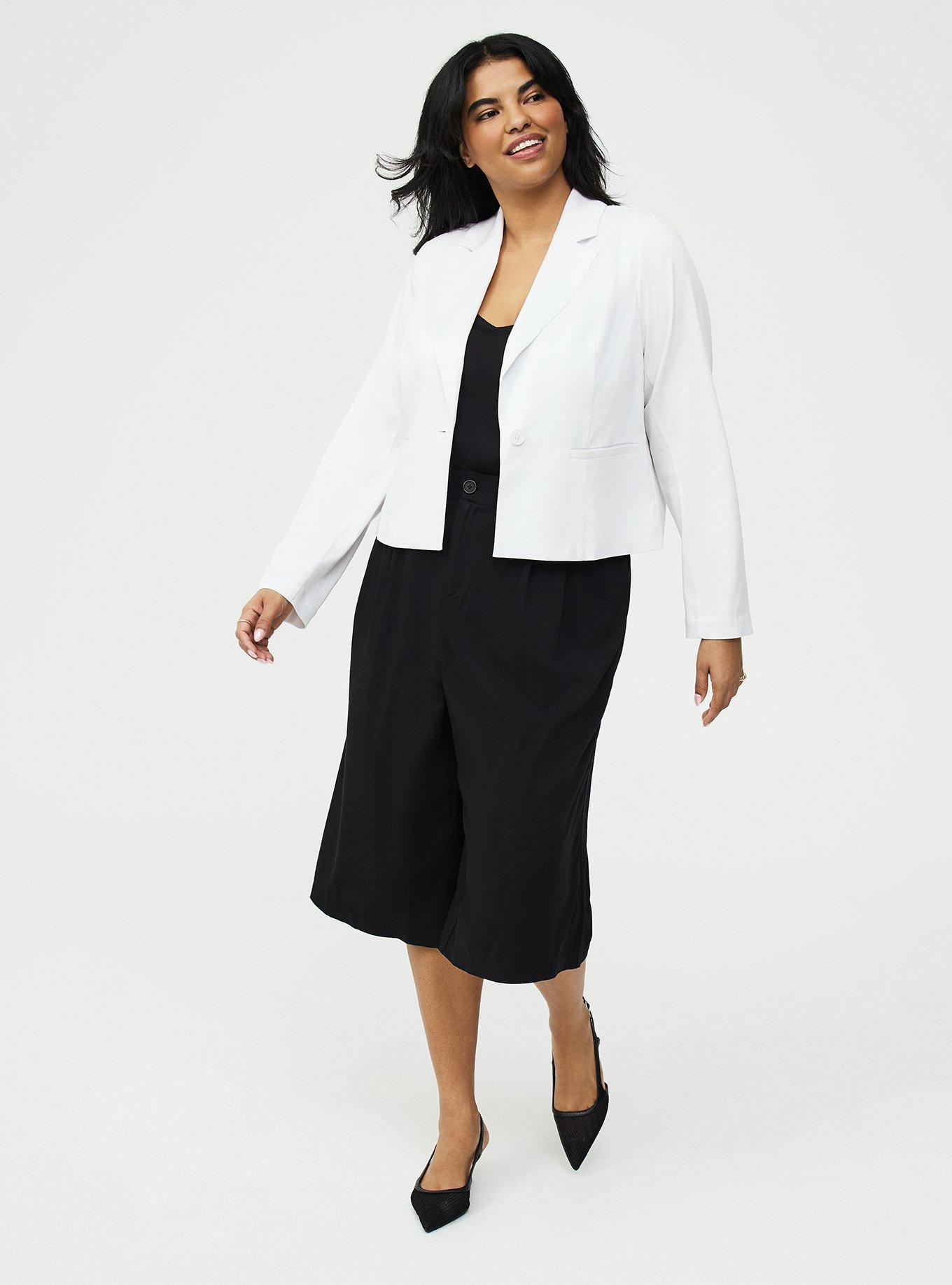 Hipster Challis Blazer, BLANC DE BLANC, alternate