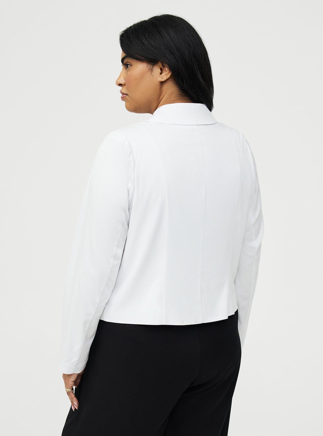 Hipster Challis Blazer, BLANC DE BLANC, alternate