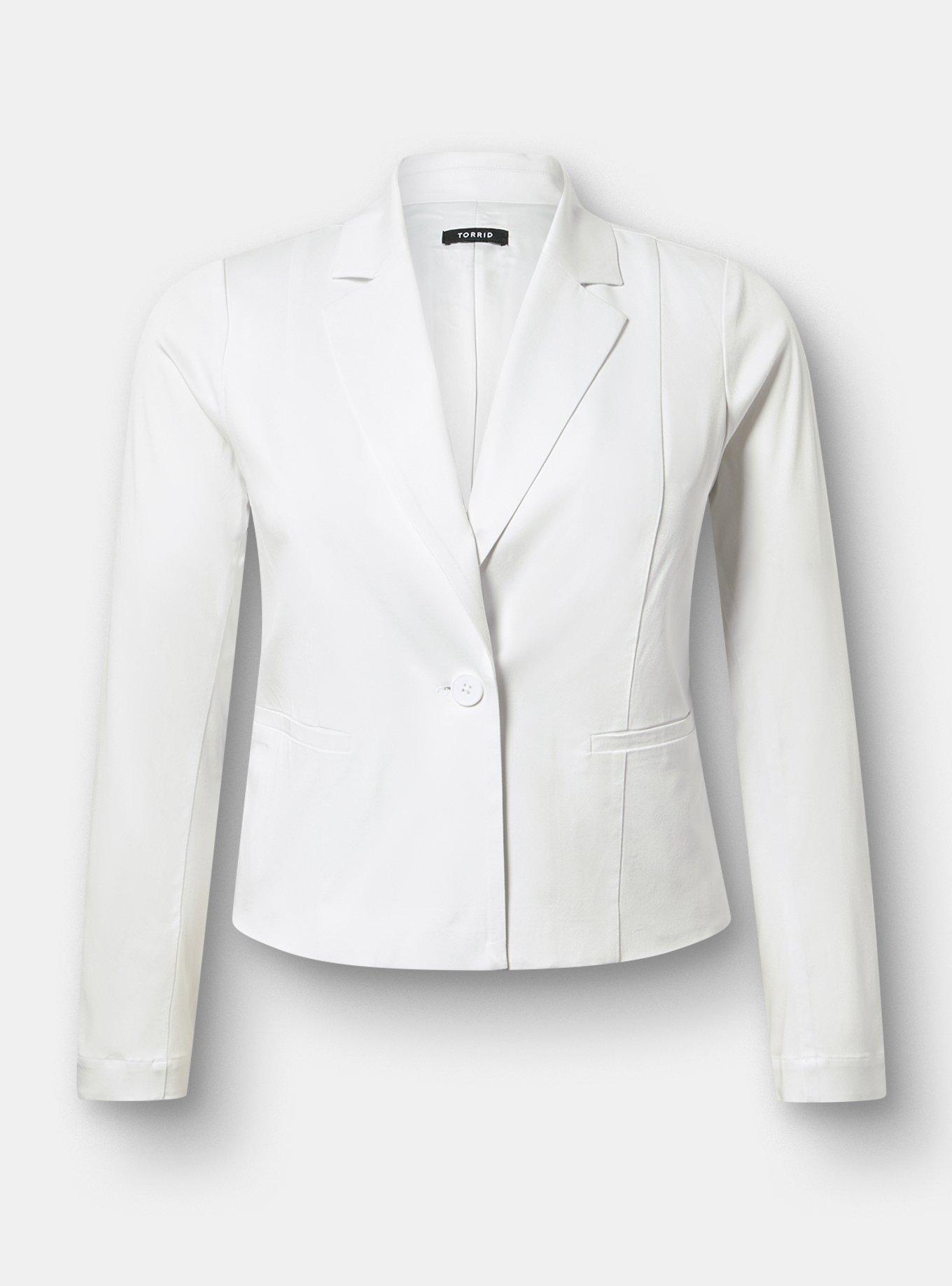 Hipster Challis Blazer, BLANC DE BLANC, hi-res