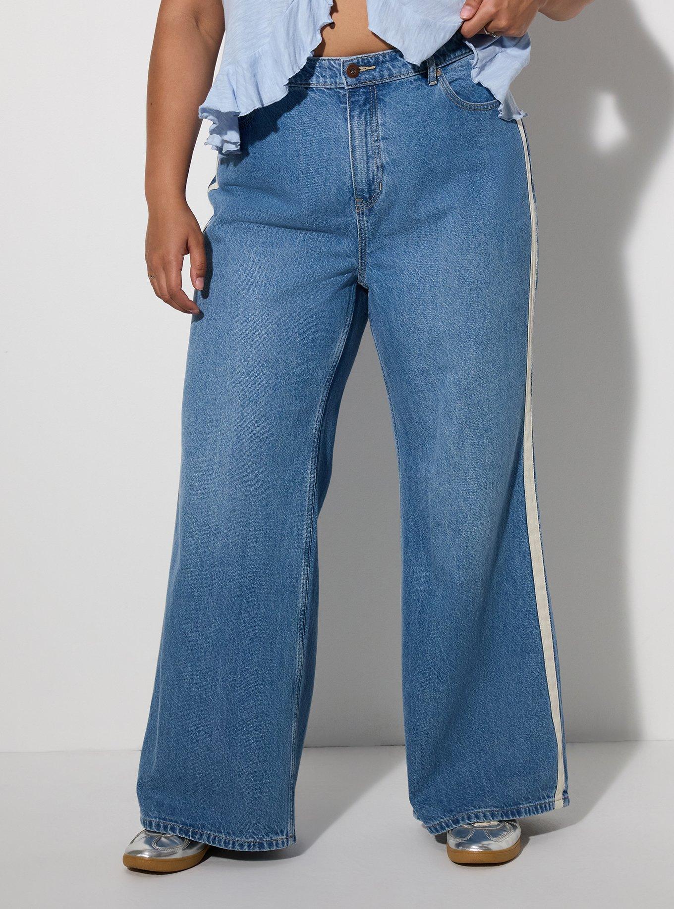 LoveSick High Rise Wide Leg Side Stripe Jean, VIBE, alternate