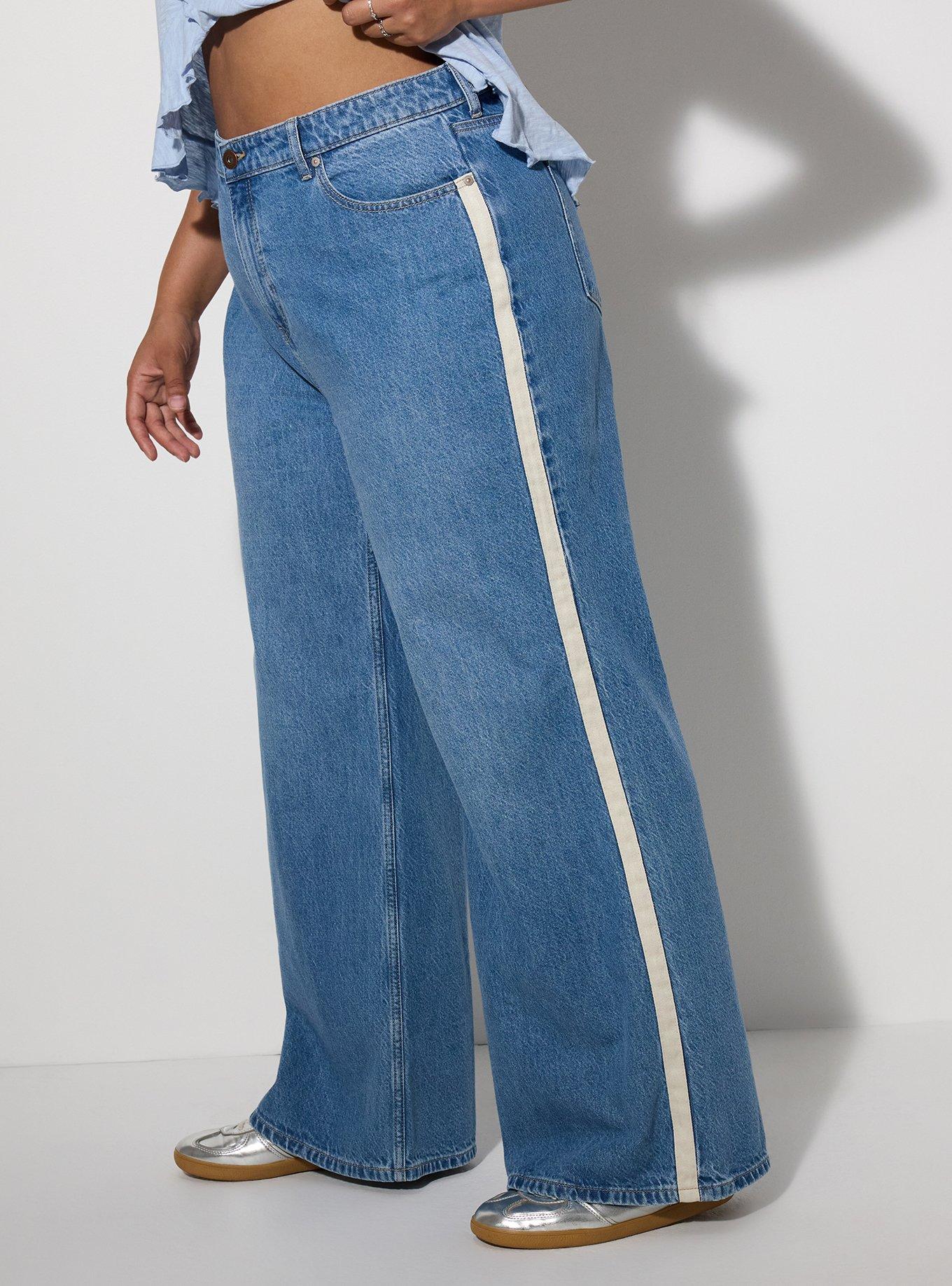 LoveSick High Rise Wide Leg Side Stripe Jean, VIBE, alternate