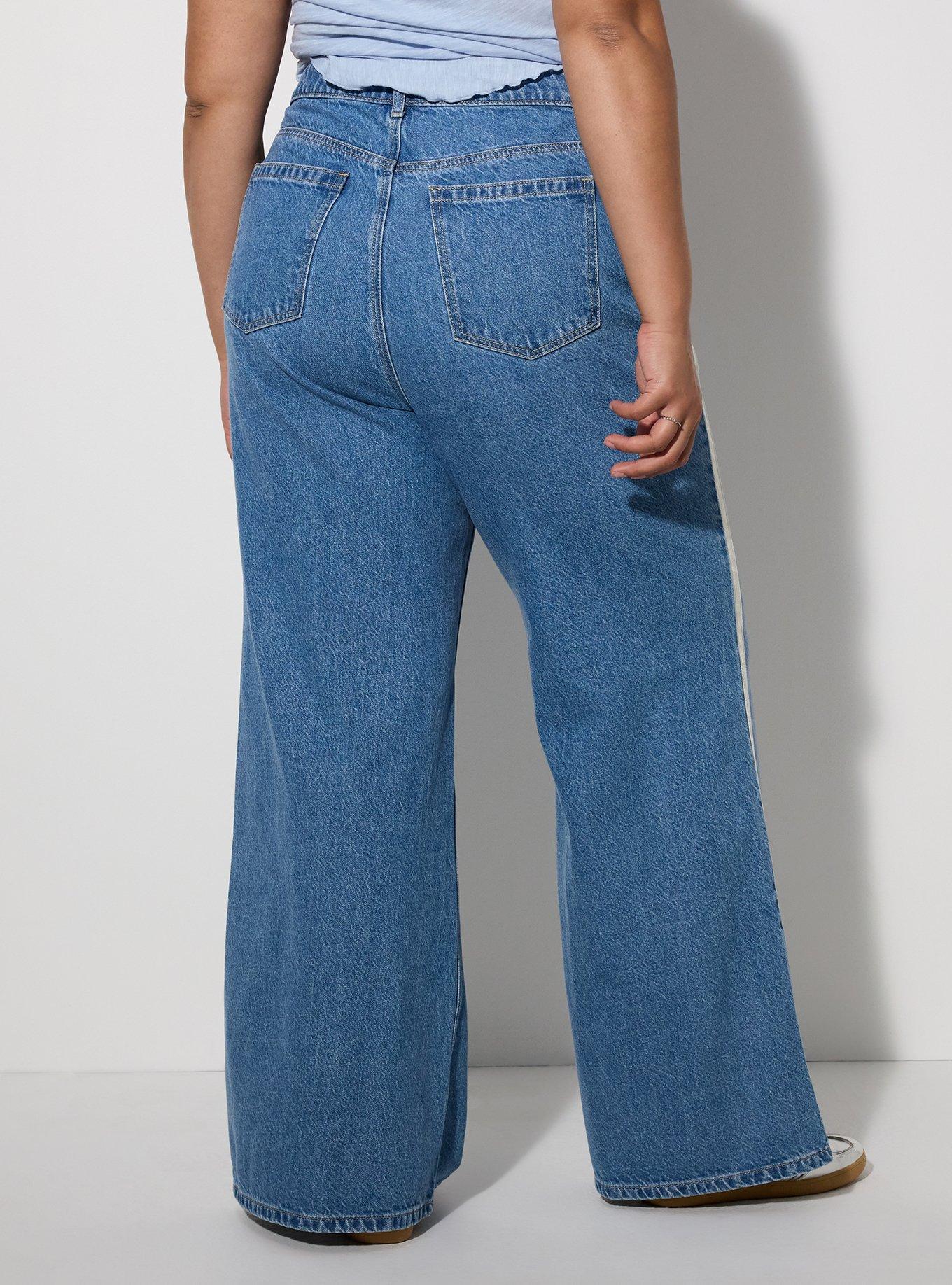 LoveSick High Rise Wide Leg Side Stripe Jean, VIBE, alternate