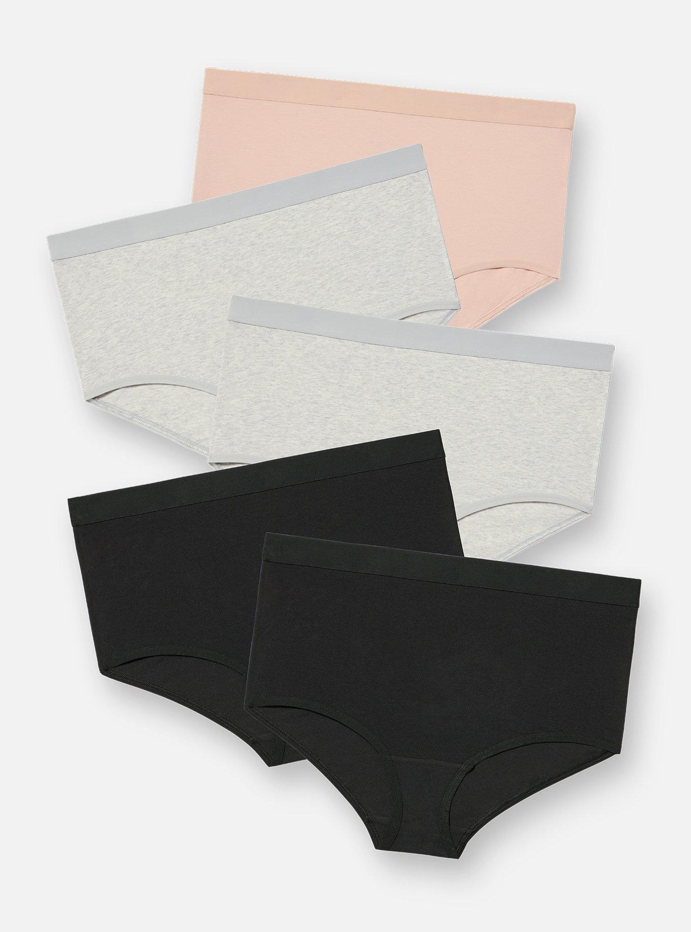 5-Pack Cotton Mid-Rise Brief Panty, MULTI, hi-res