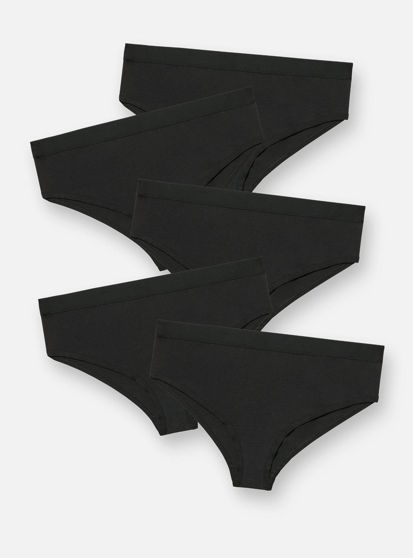 5-Pack Cotton Mid-Rise Cheeky Panty, MULTI, hi-res