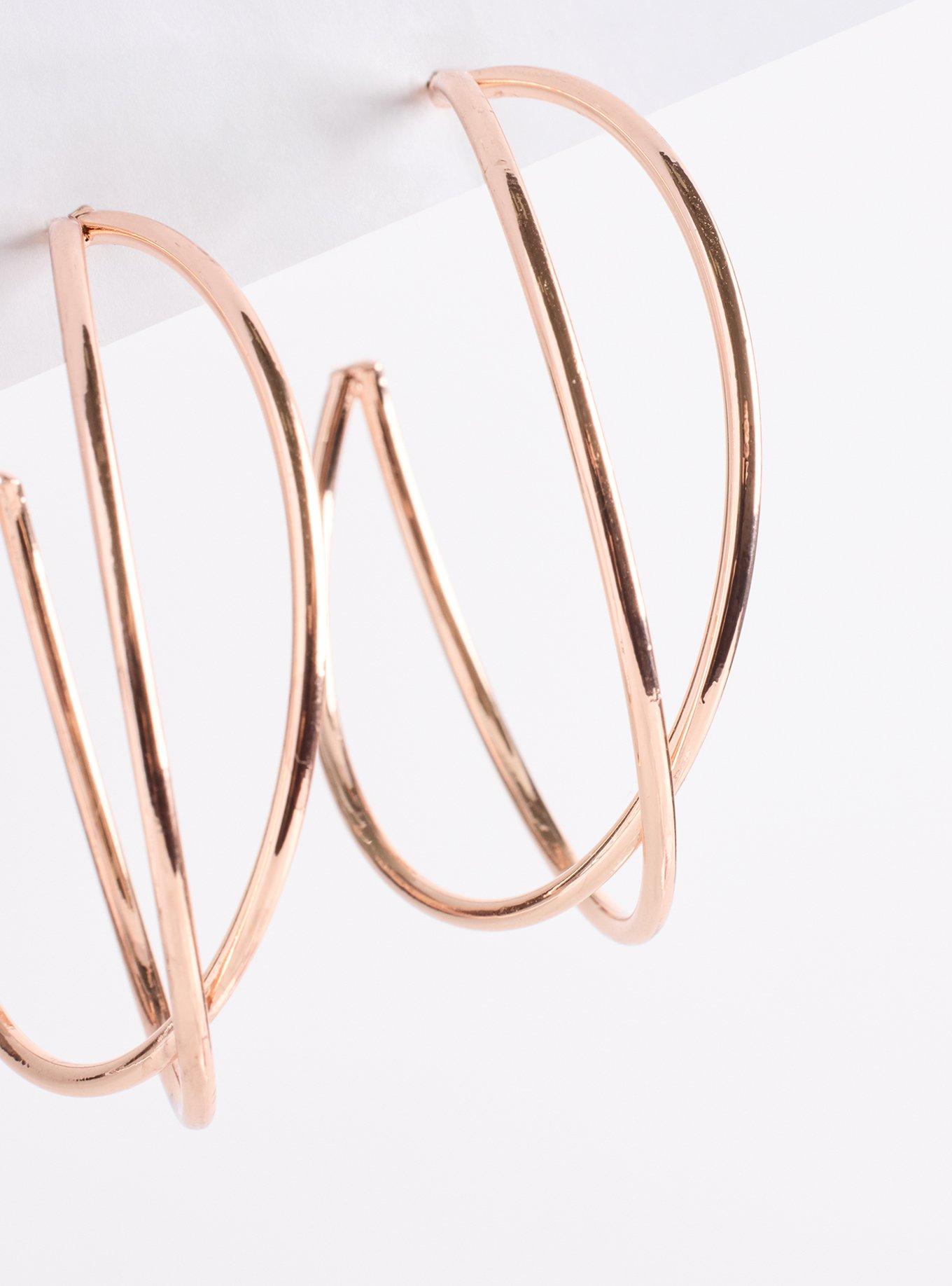 Smooth Large Hoop Set, , alternate