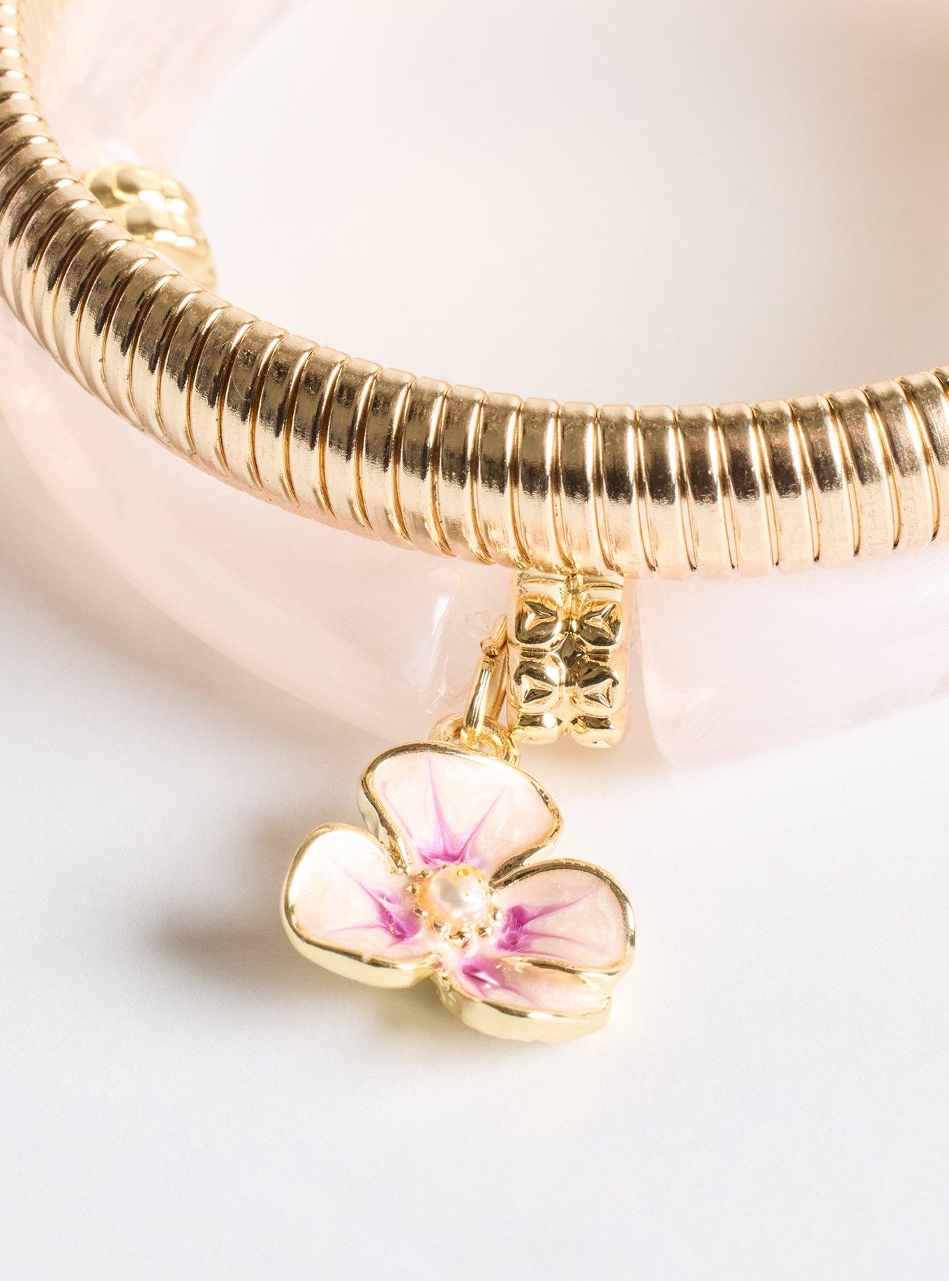 Beaded Texture Stretch Bracelet Set, PINK, alternate