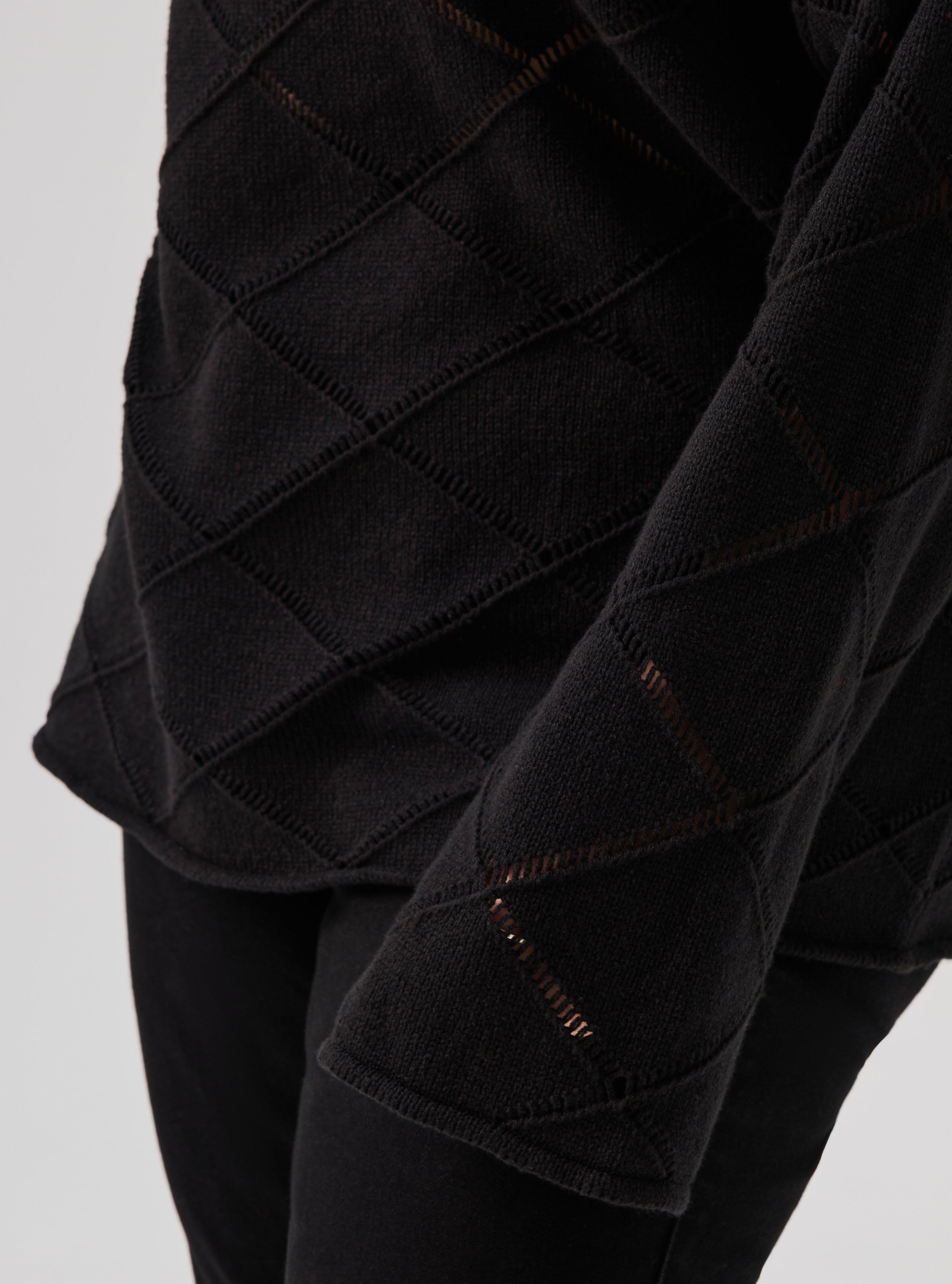 Nightfall Off-Shoulder Sweater, DEEP BLACK, alternate