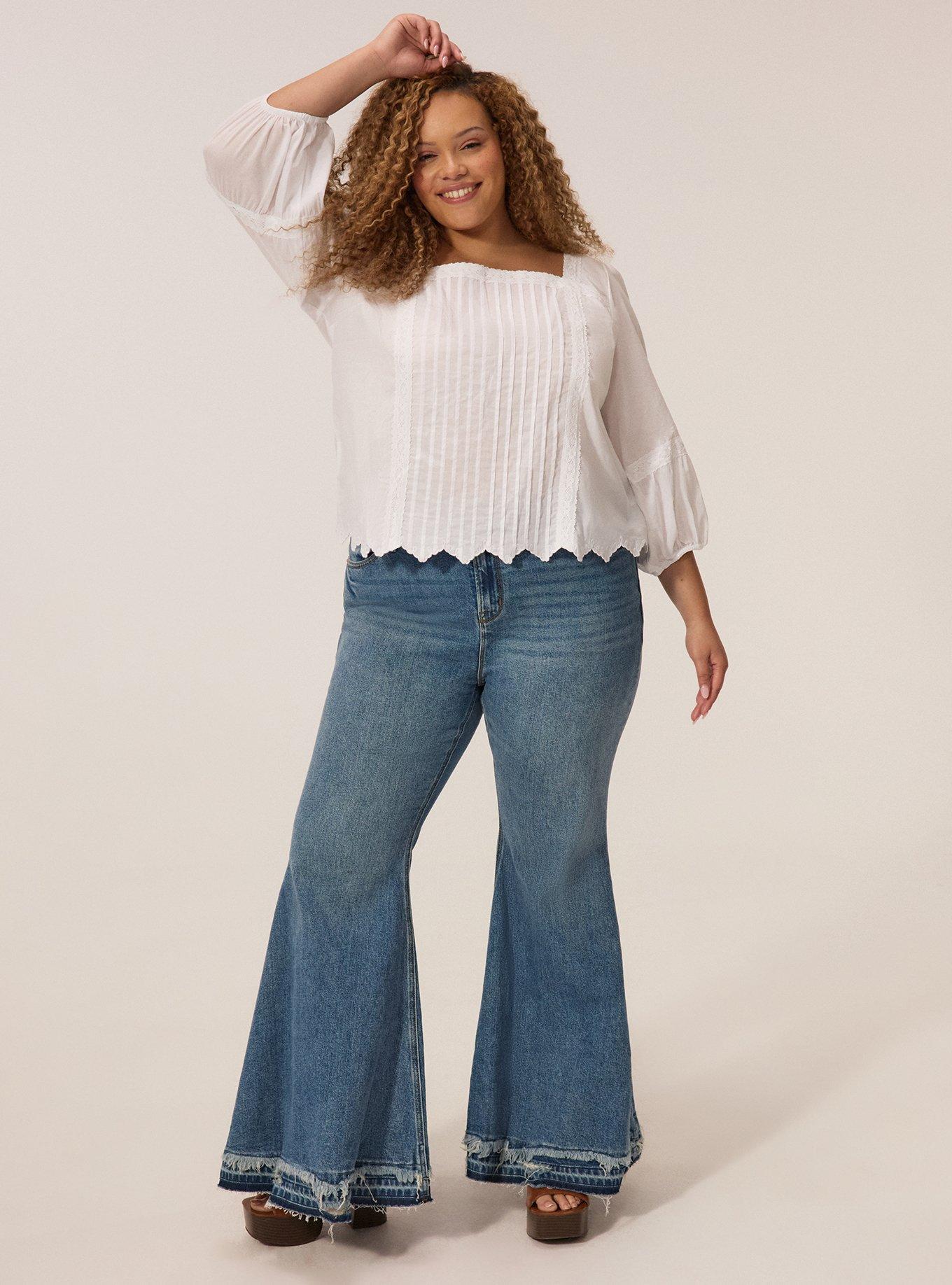 Festi Square Trim Detail Top, BRIGHT WHITE, alternate