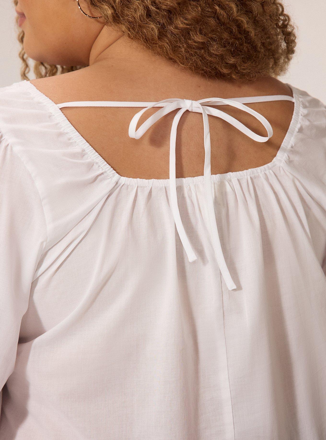 Festi Square Trim Detail Top, BRIGHT WHITE, alternate